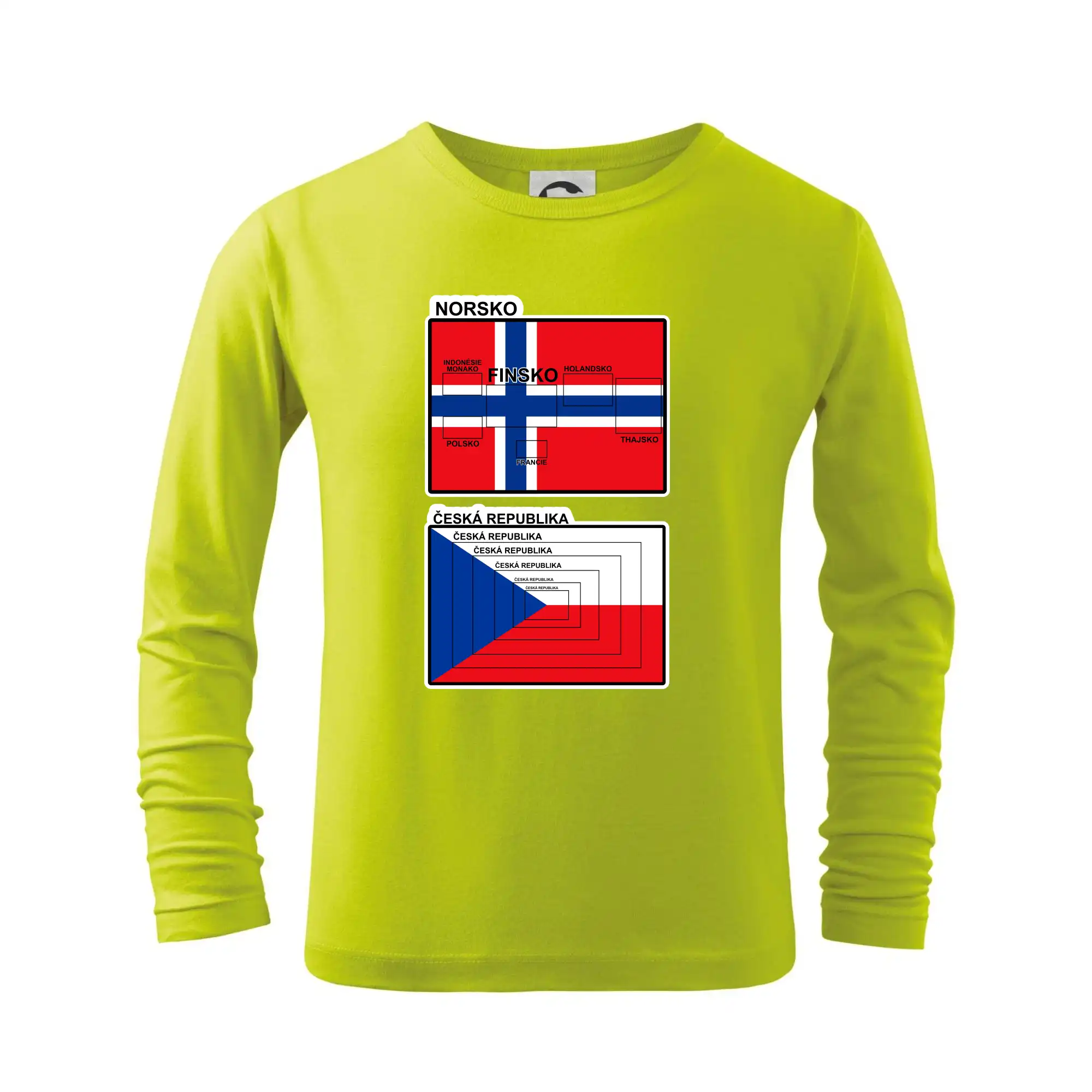 Norská a česká vlajka