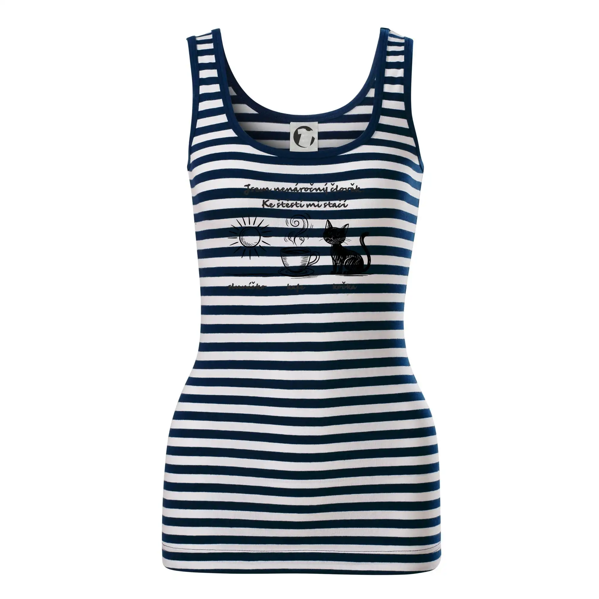 Jsem nenáročný člověk. Ke štěstí mi stačí sluníčko kafe kočka