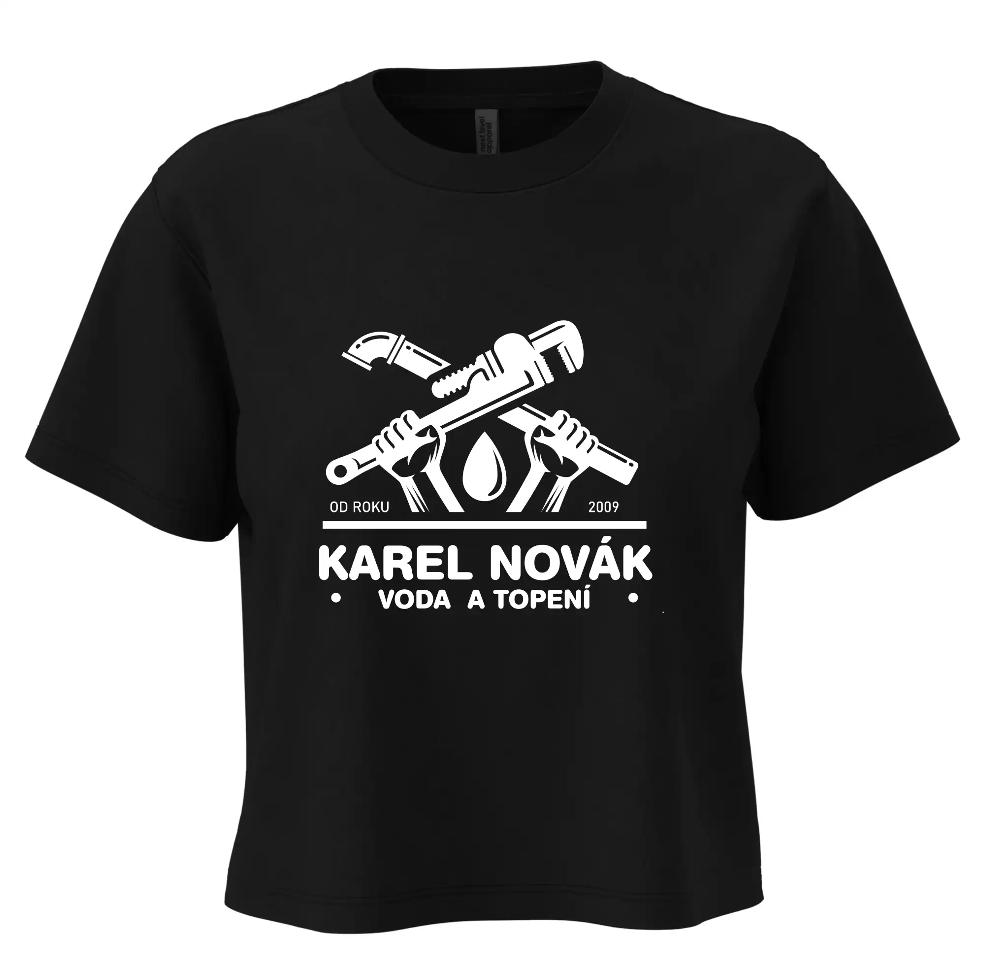 Instalatér - Překřížené klíče vlastní nápis