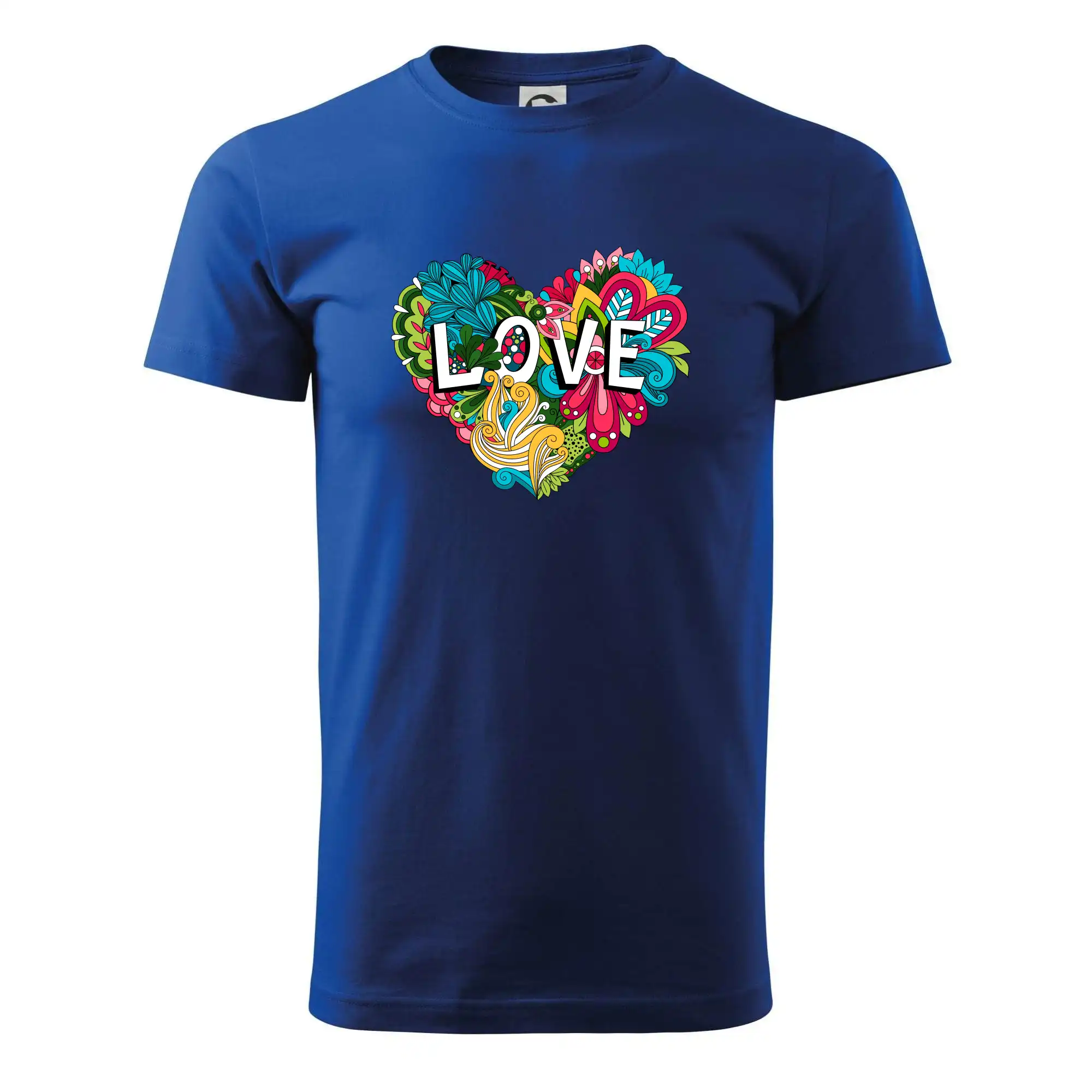 Love nápis květovaný