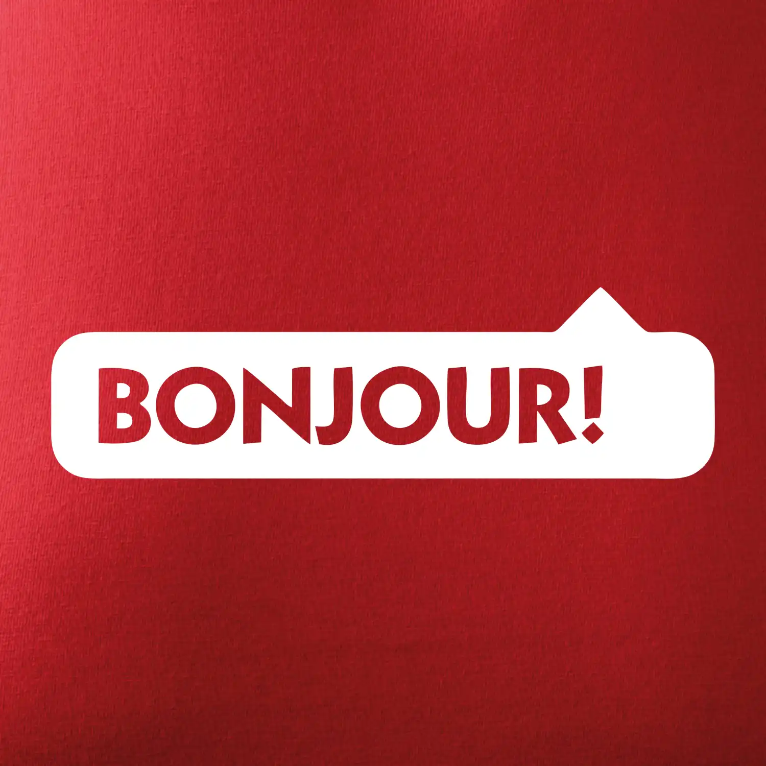Nápis Bonjour