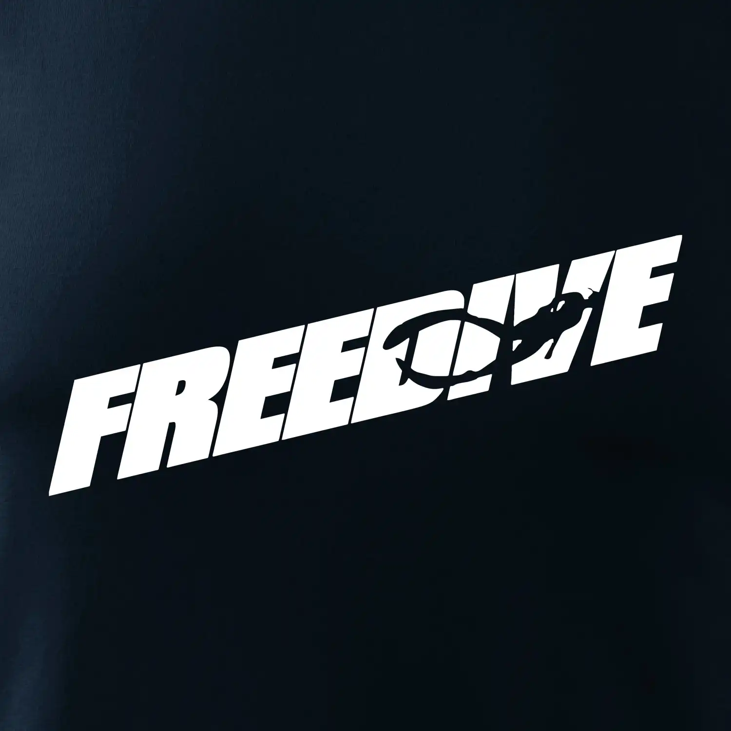Freedive - nápis s potápěčem