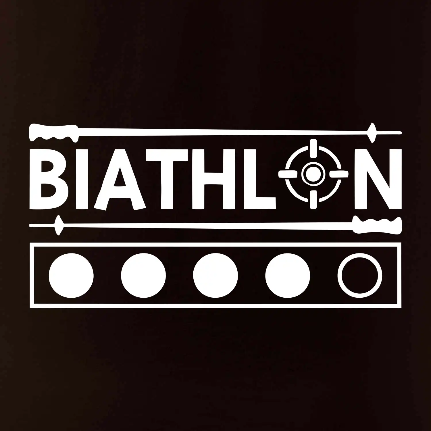 Biathlon terč a hůlky