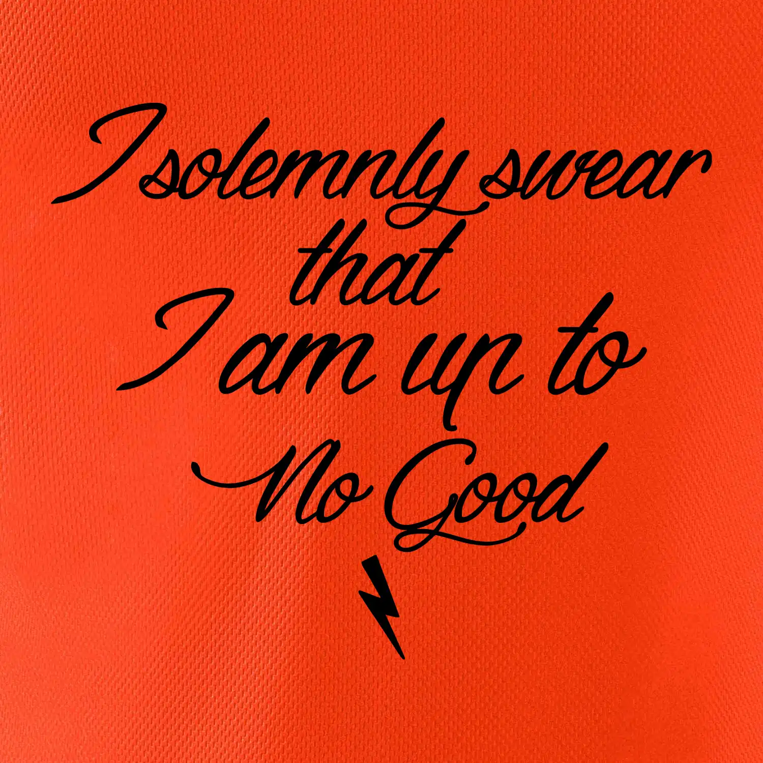 I solemnly swear that I'm up to no good