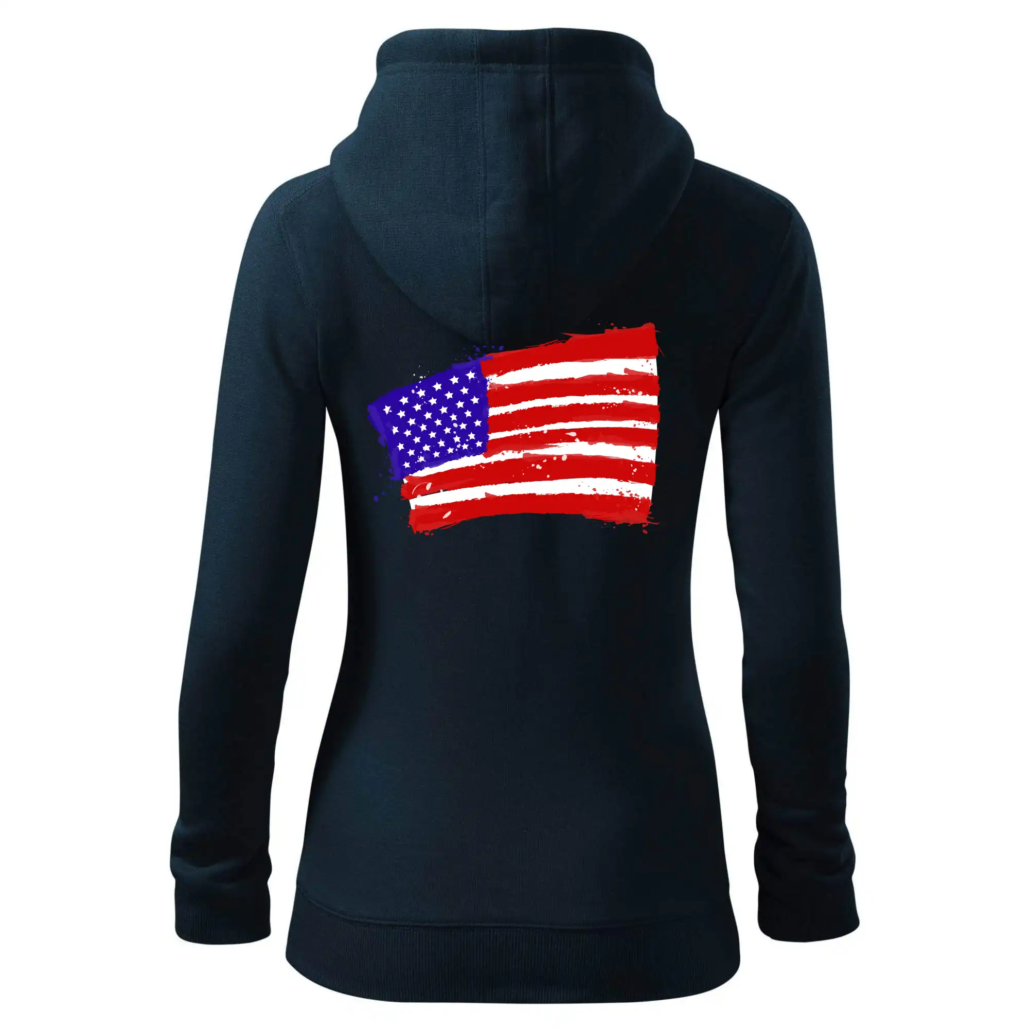 Americká vlajka ohnutá