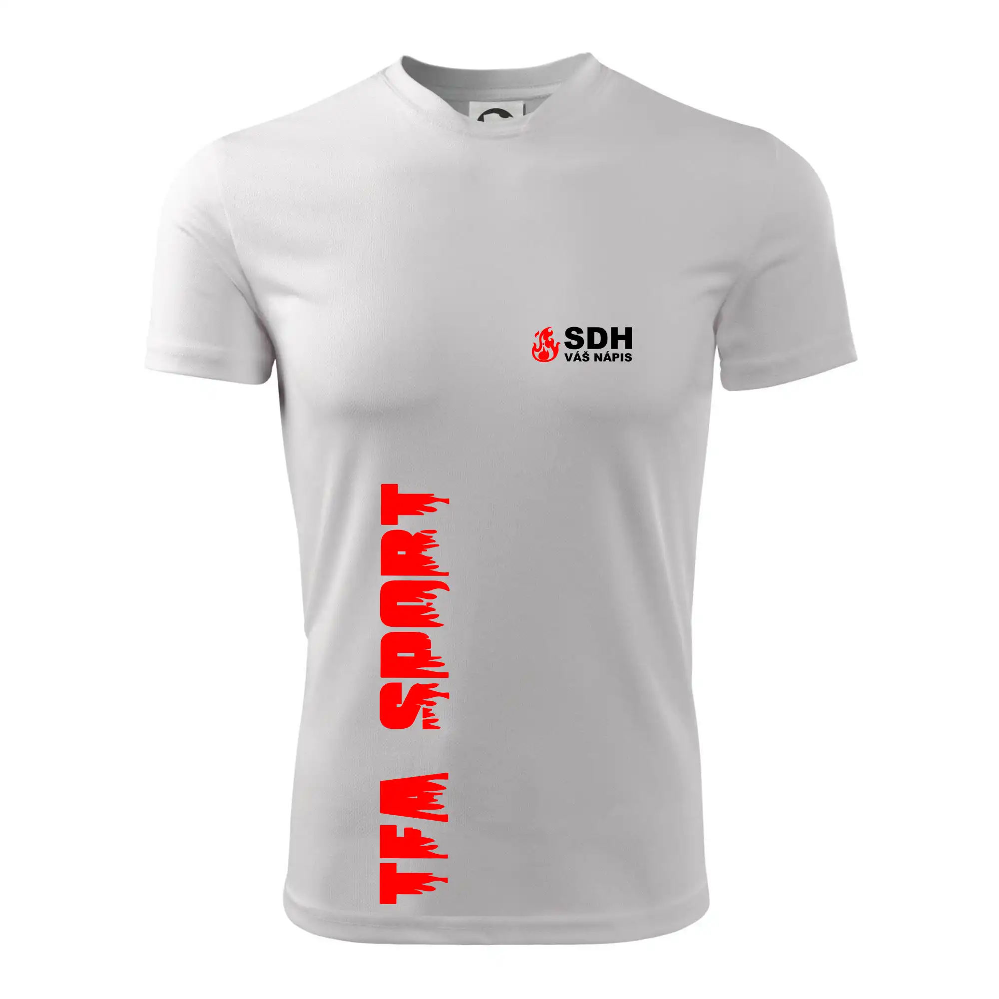 TFA Sport SDH (červený oheň) - Vlastní nápis