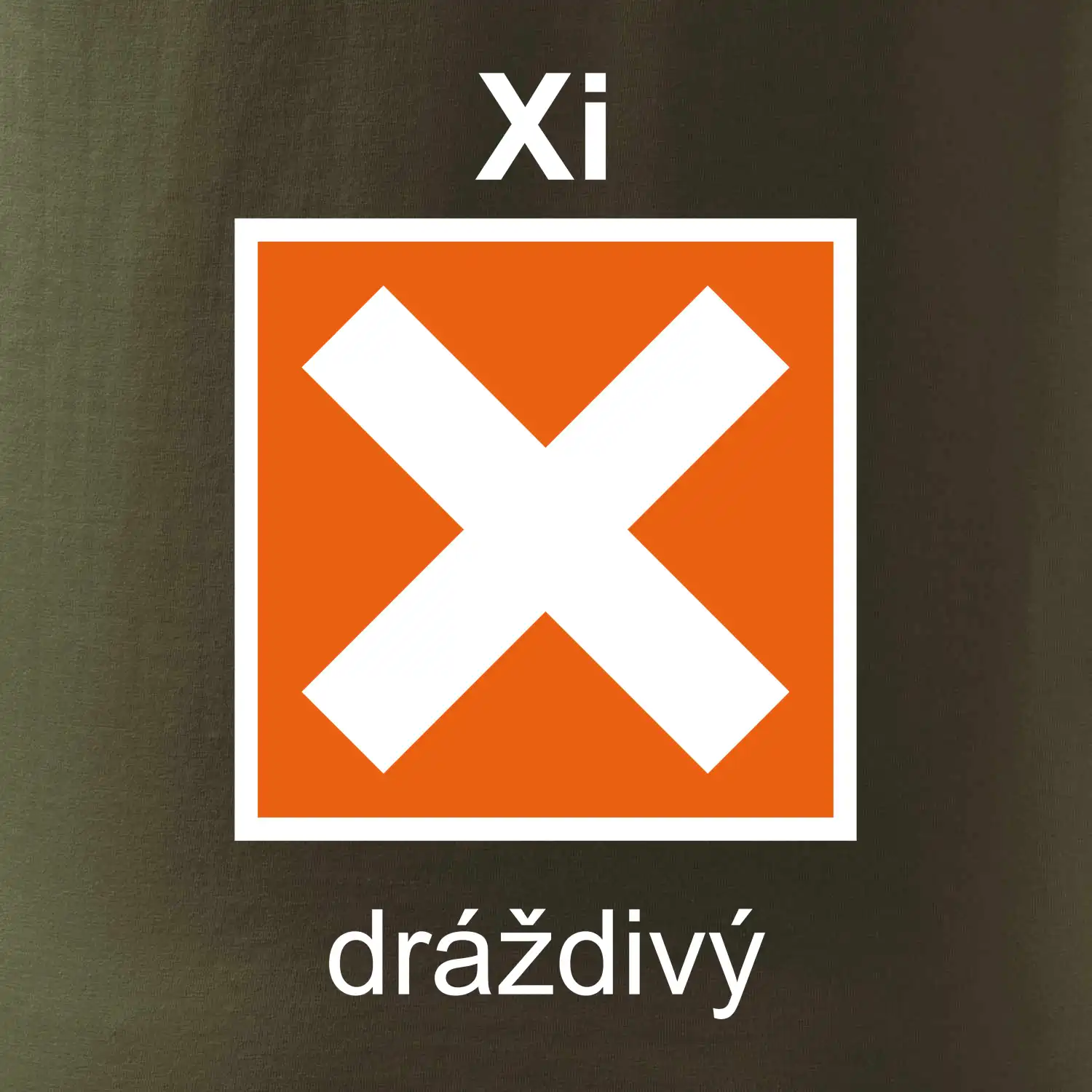 Xi Dráždivý - Výstražná tabulka na tričku