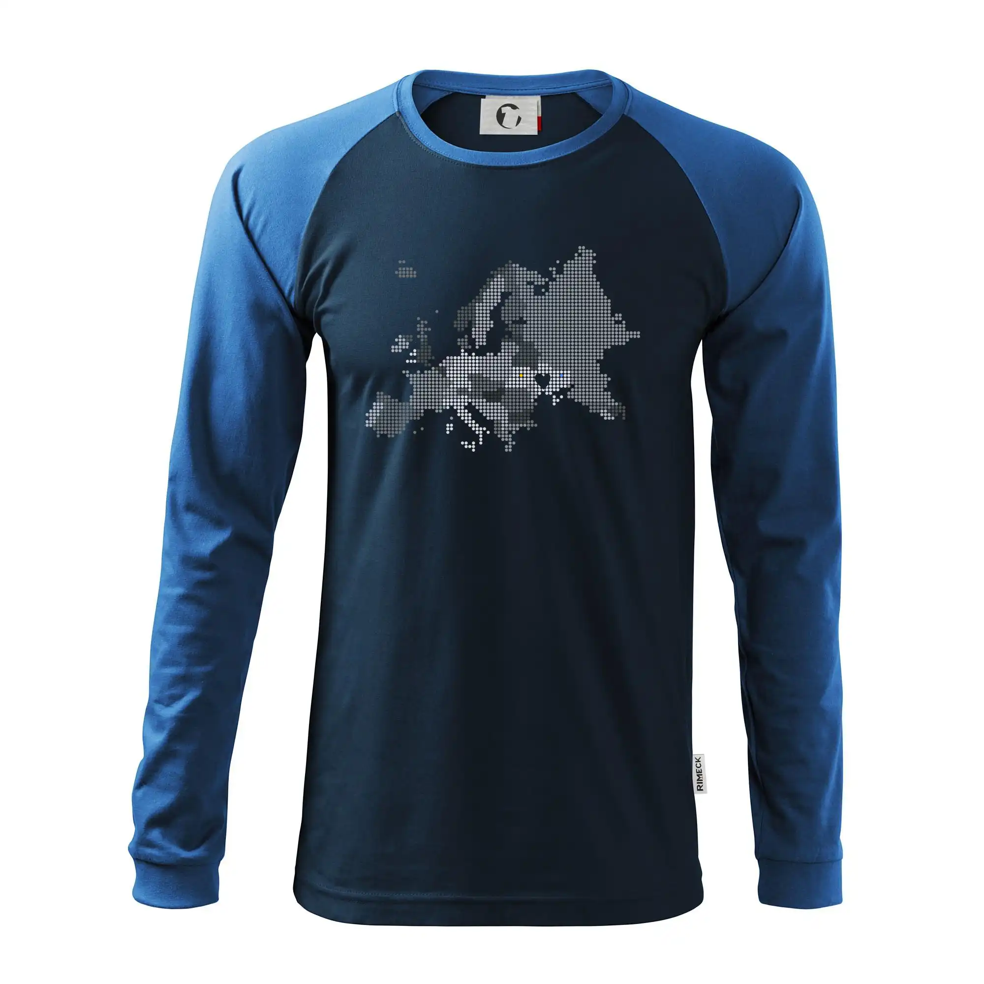Mapa Evropy - srdce v Ukrajině