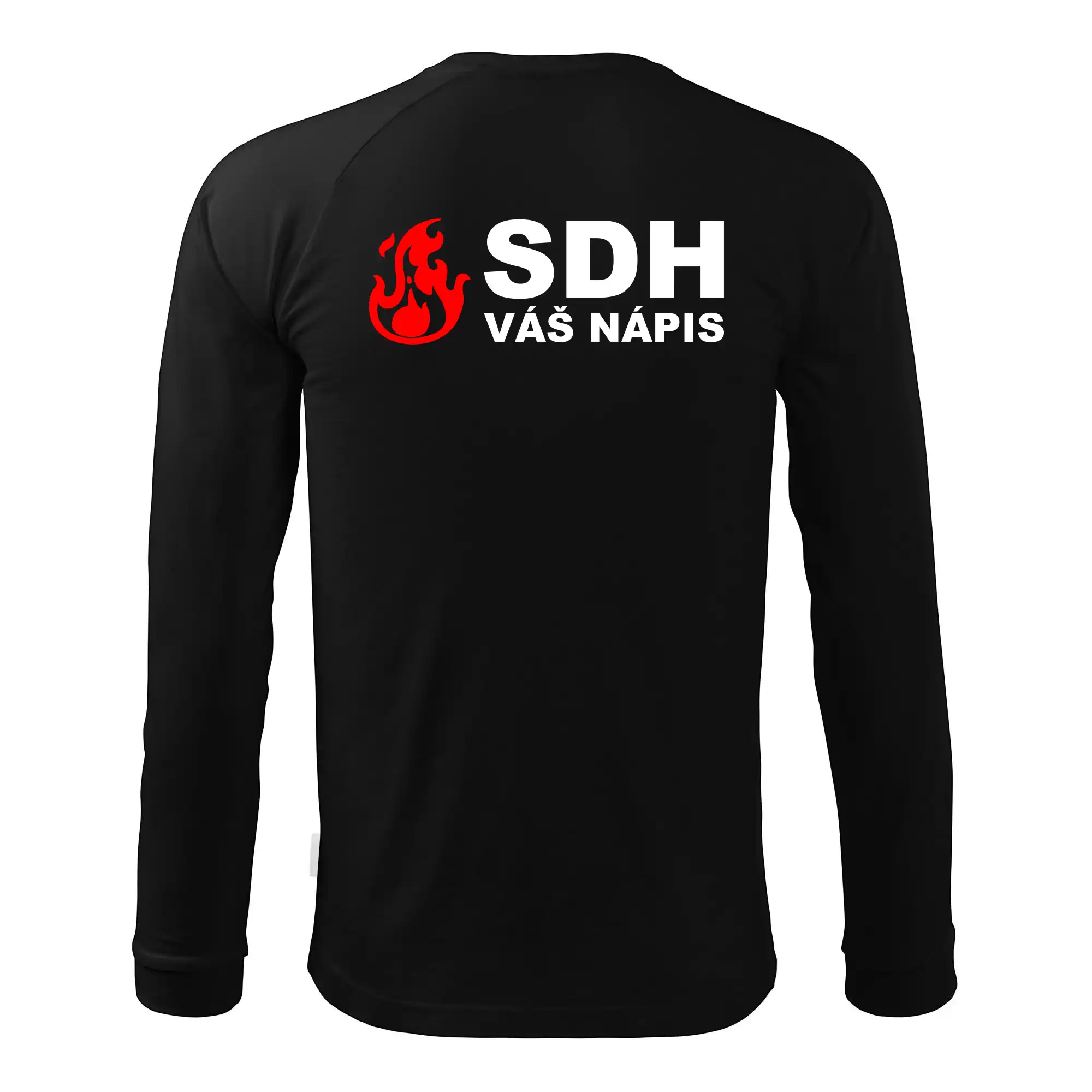 SDH nápis (oheň, firesport, název sboru - vlastní nápis)