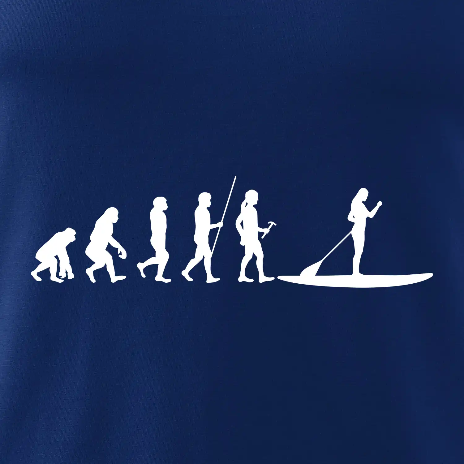 Evoluce paddleboard žena