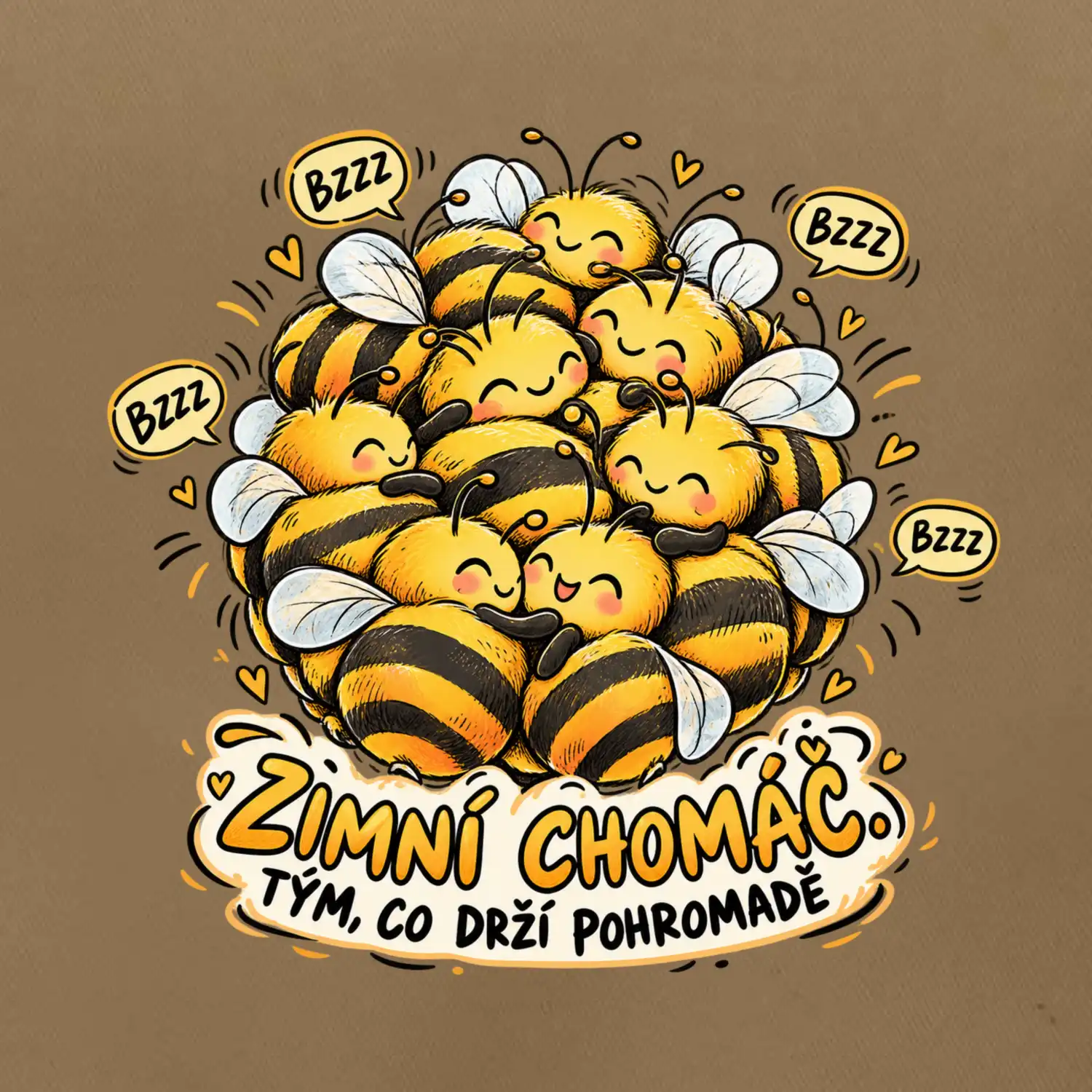 Zimní chomáč tým co drží pohromadě