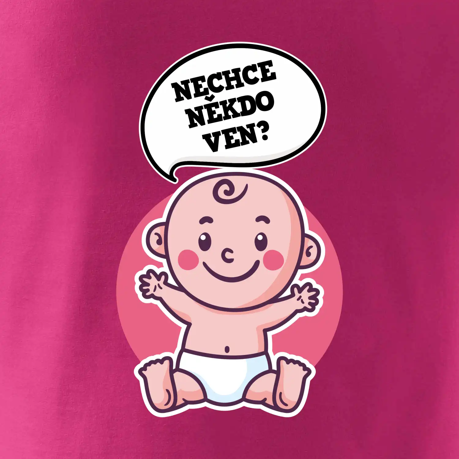 Nechce někdo ven - Triko pro porodní asistentku