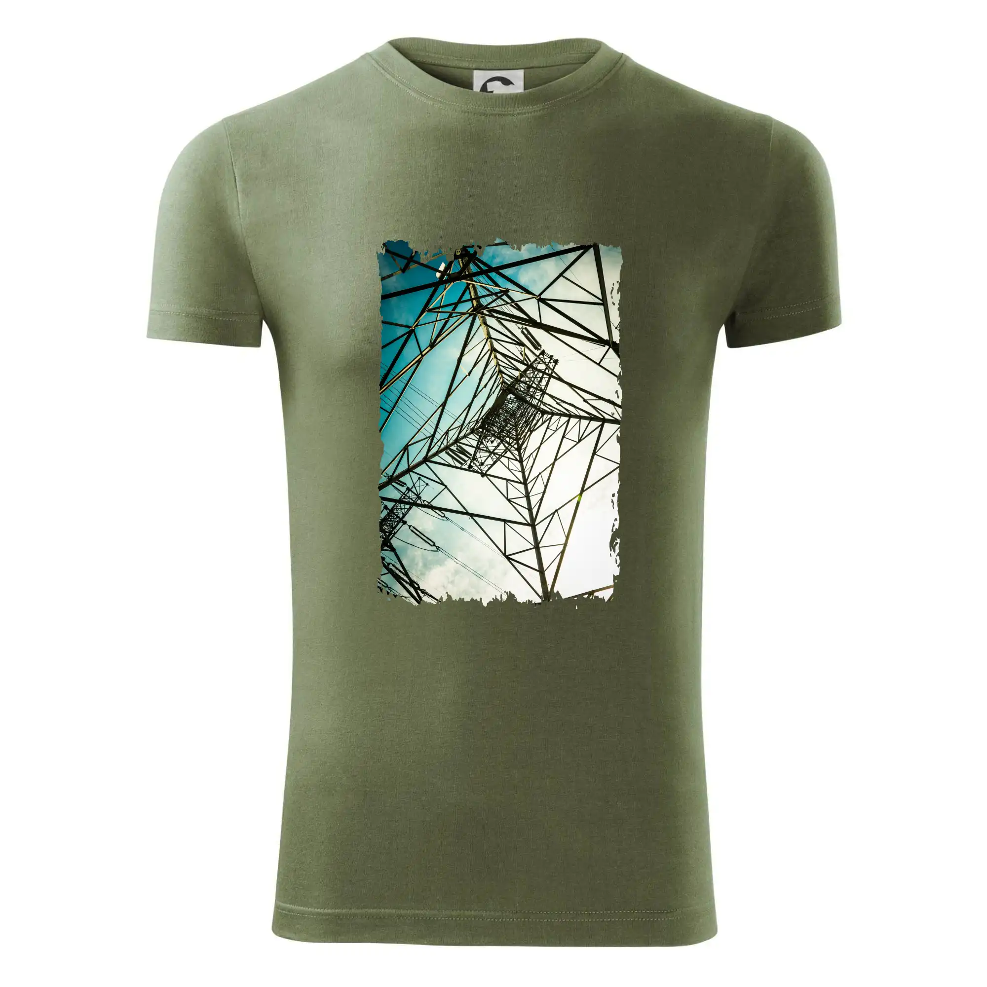 Barevné nebe - stožáry vysokého napětí