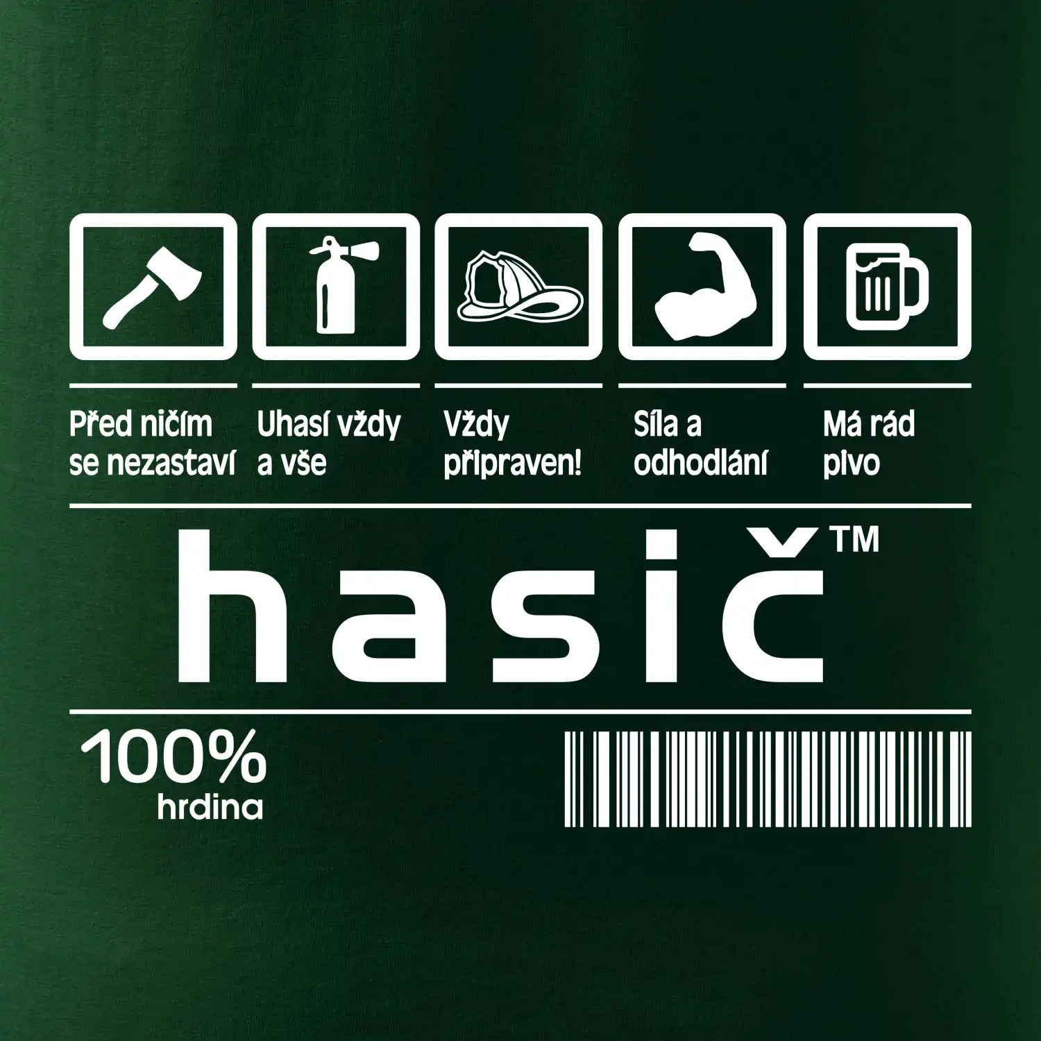 Čárový kód - Hasič