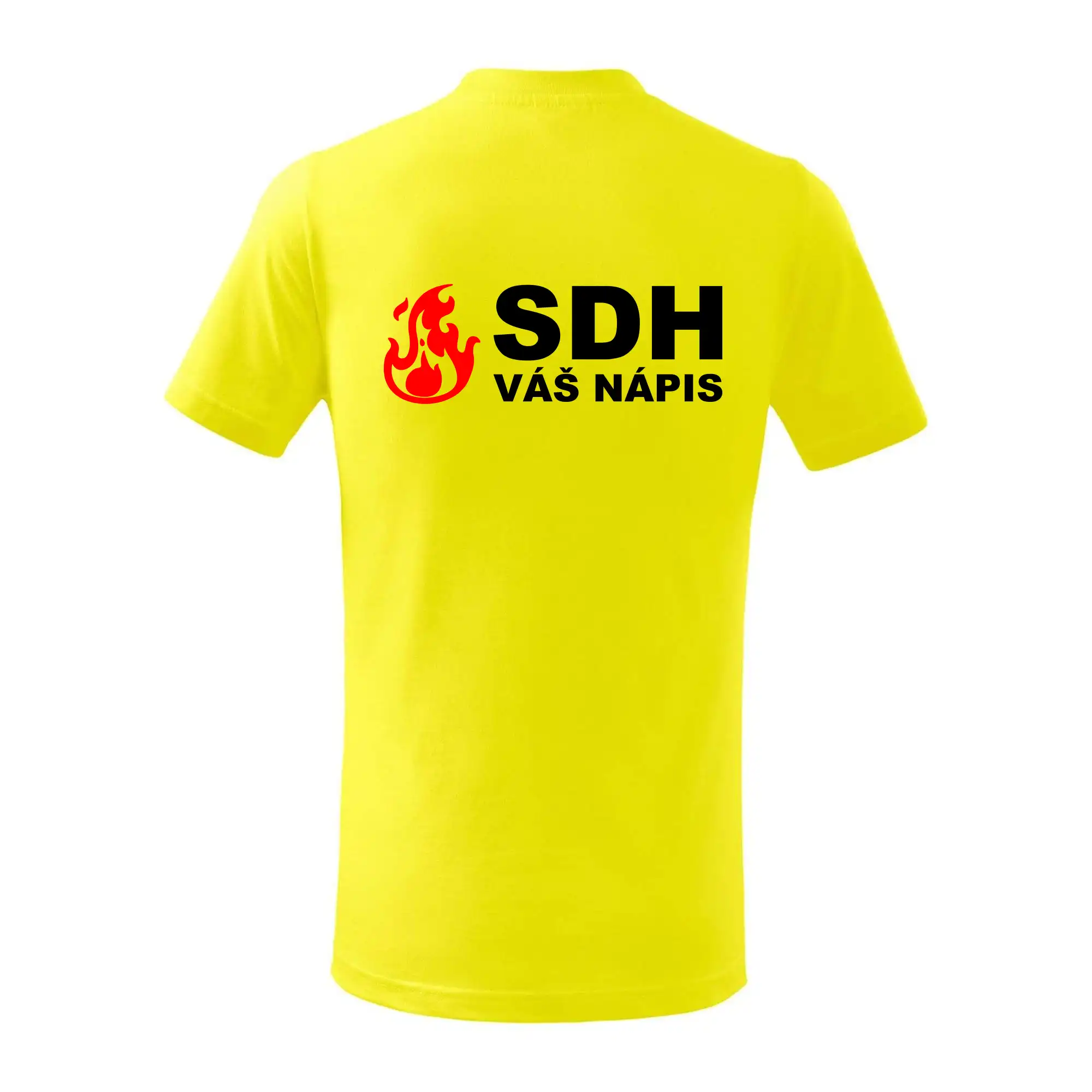 SDH nápis (oheň, název sboru - vlastní nápis)