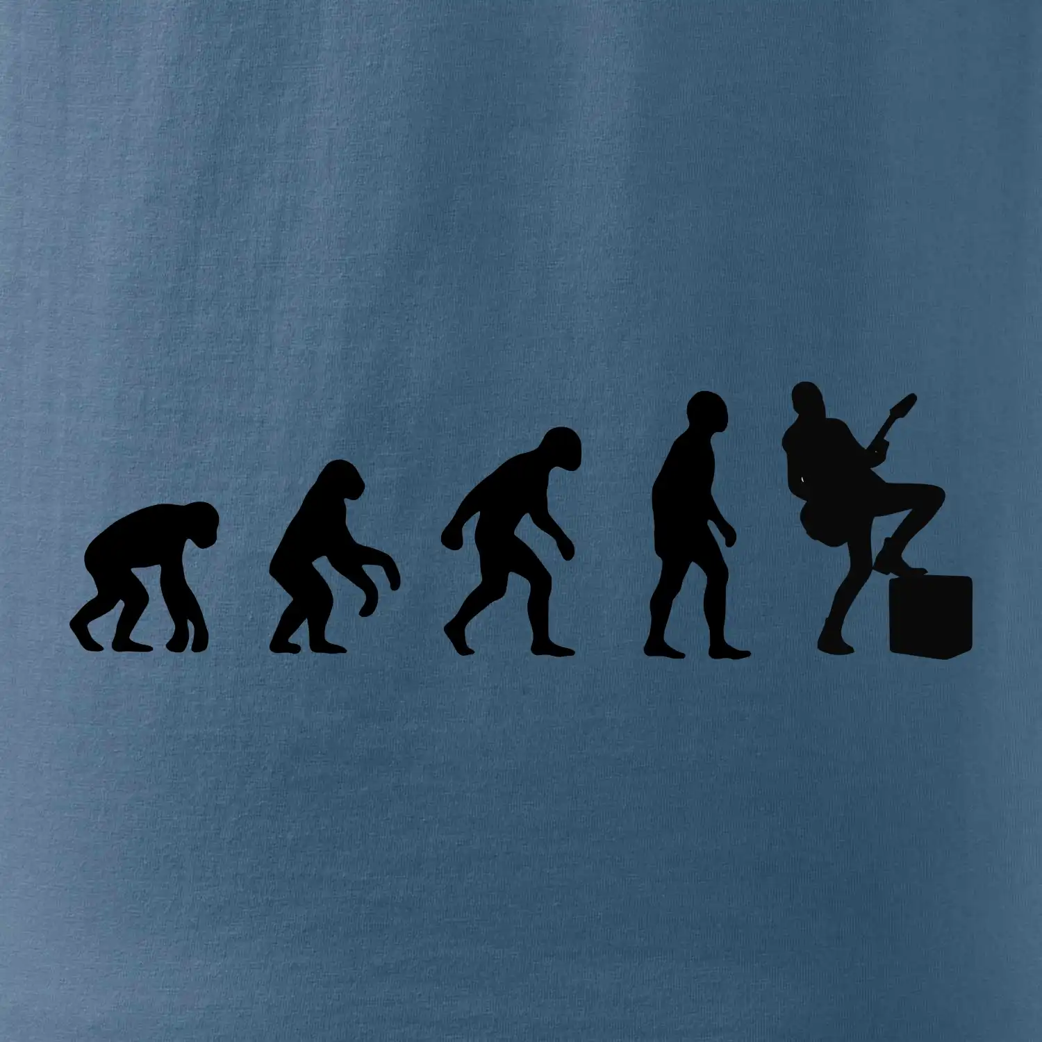 Evoluce kytarista - noha na kombu
