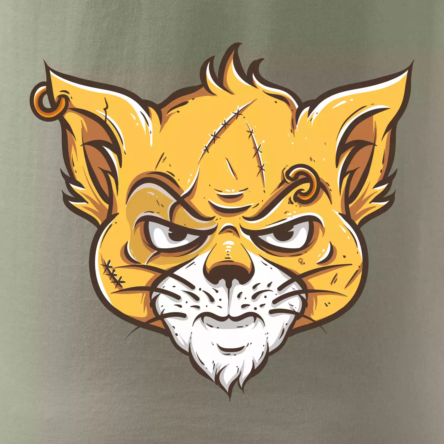 Nasraná kočka Thug life