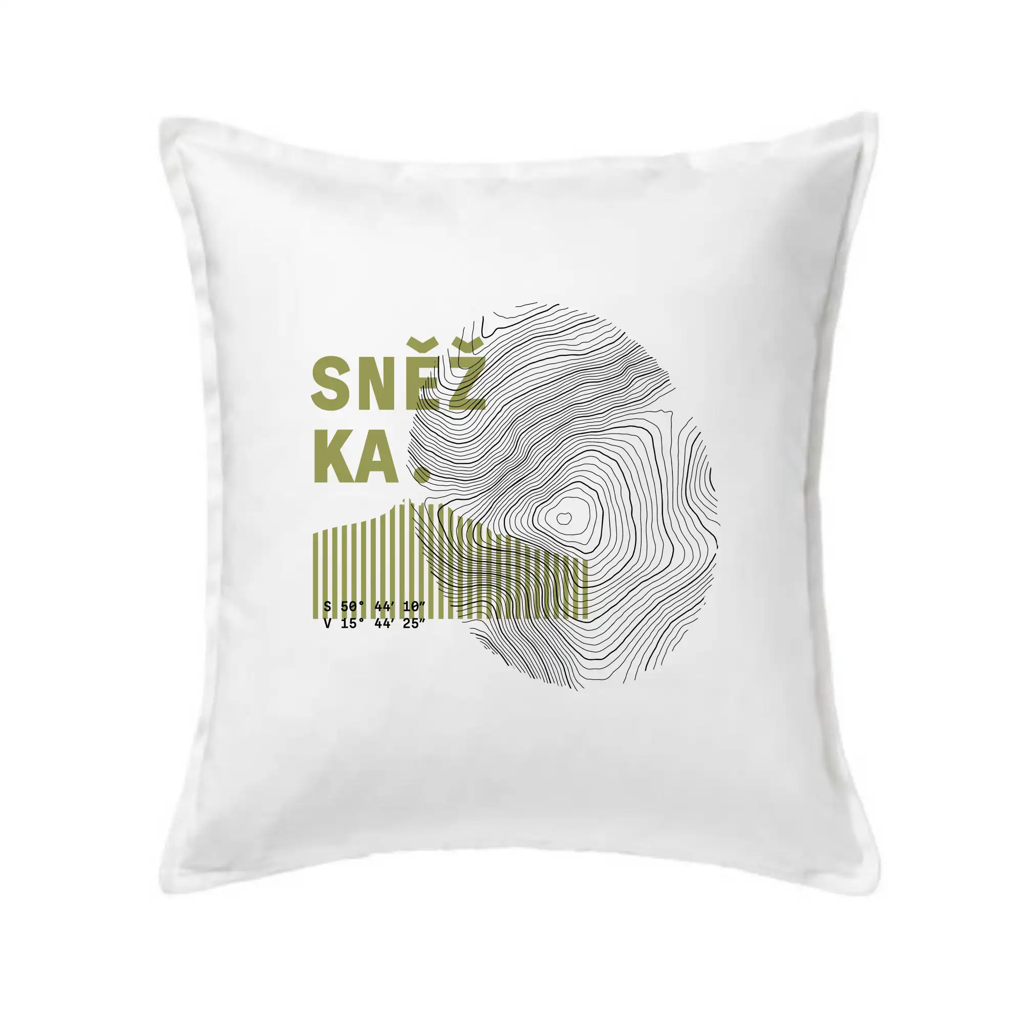 Sněžka - vrstevnice otisk