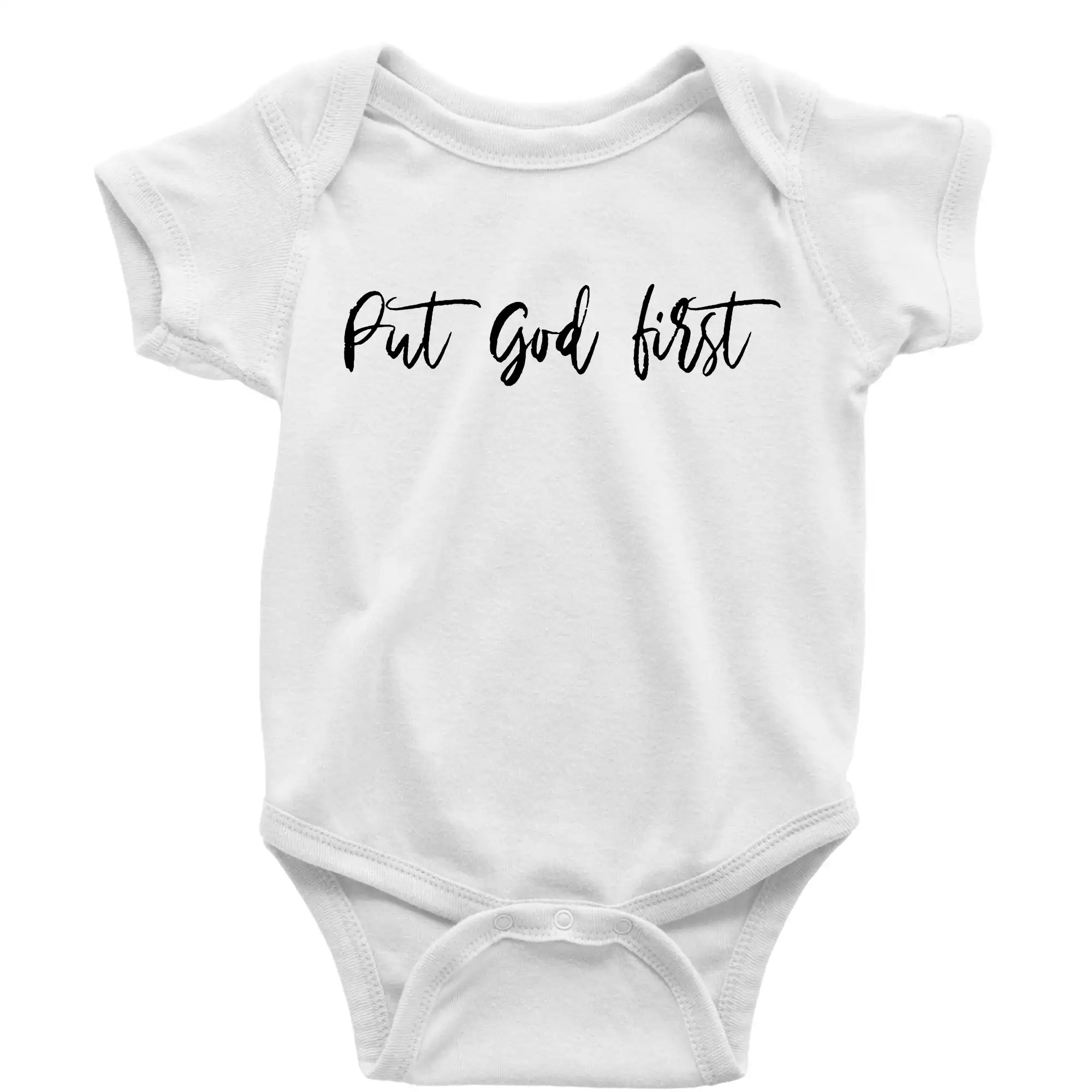Put God first psací nápis