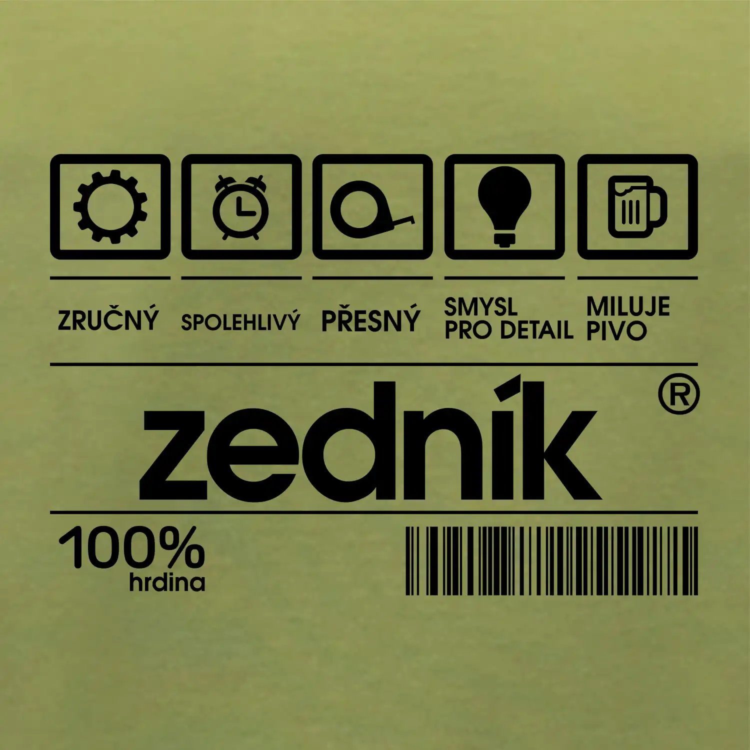 Čárový kód zedník