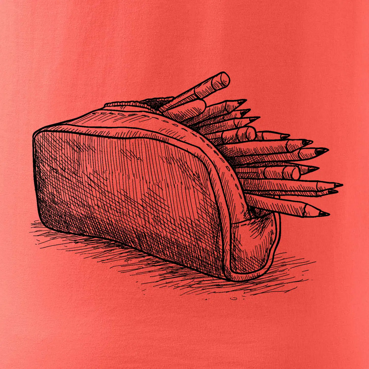 Školní penál kreslený