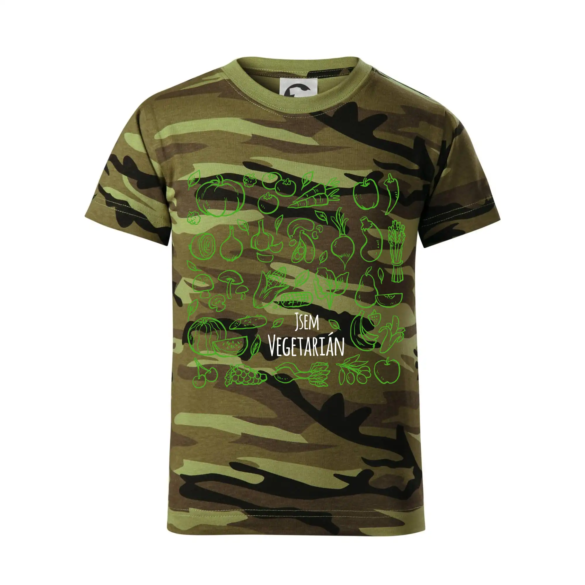 Jsem vegetarián - zelenina ve čtverci