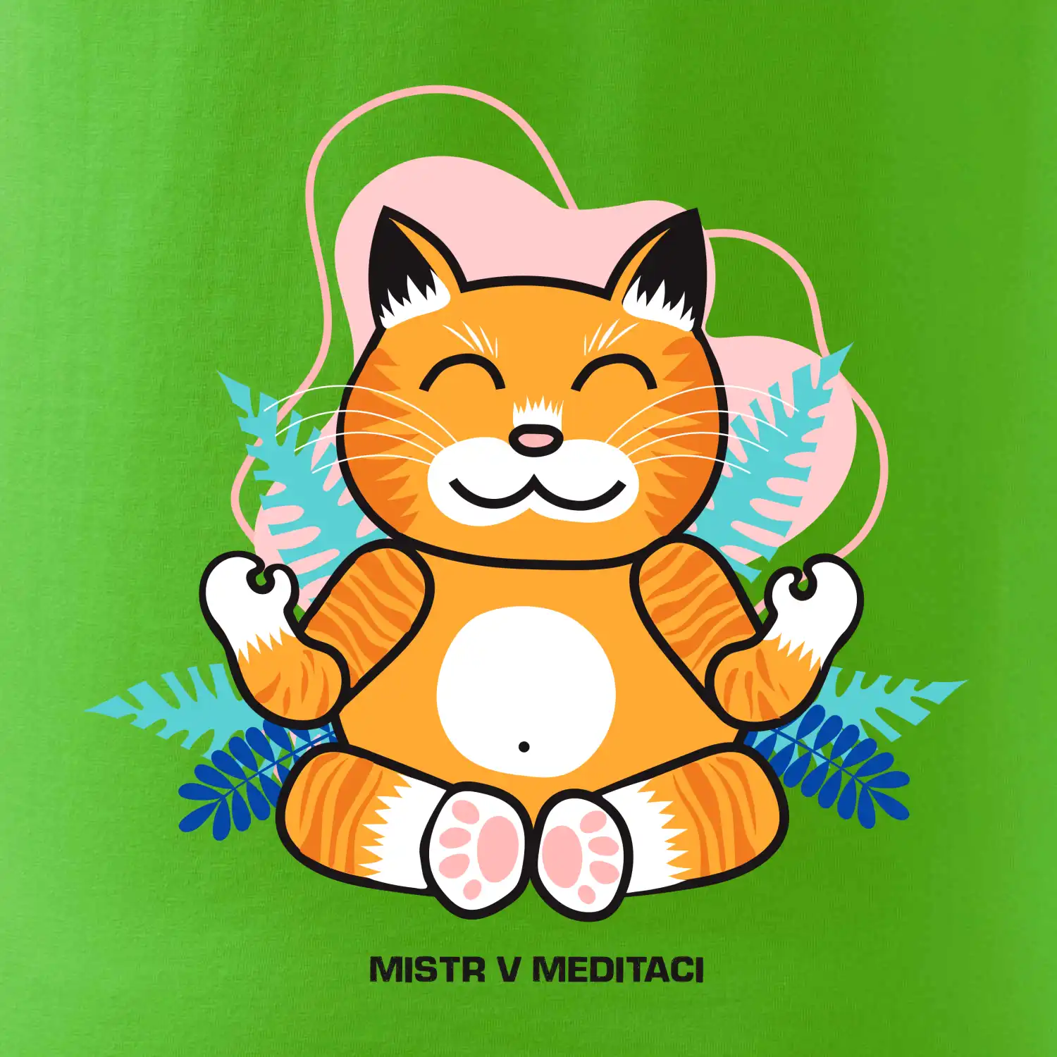 Kočka - mistr v meditaci (Pecka design)