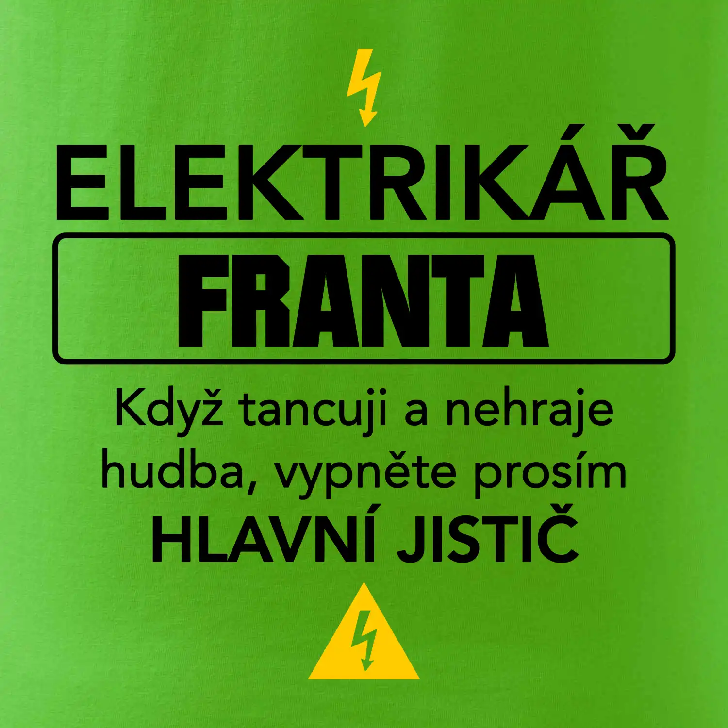 Jméno - Elektrikář - hlavní jistič