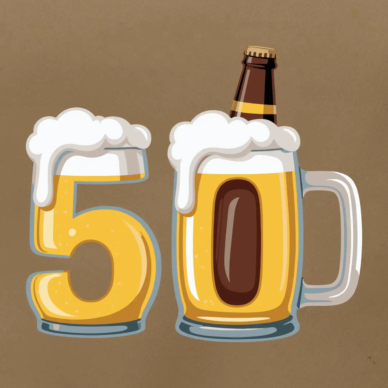 Padesátka v pivu s lahváčem