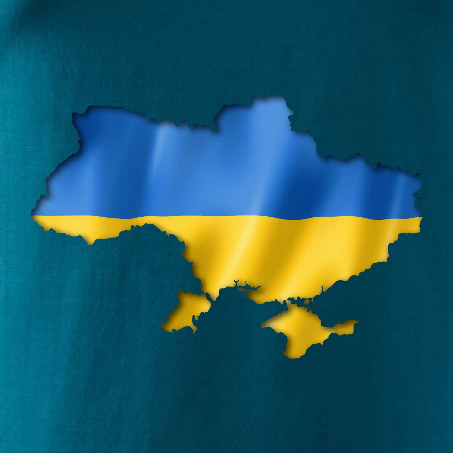 Ukrajina vlajka mapa