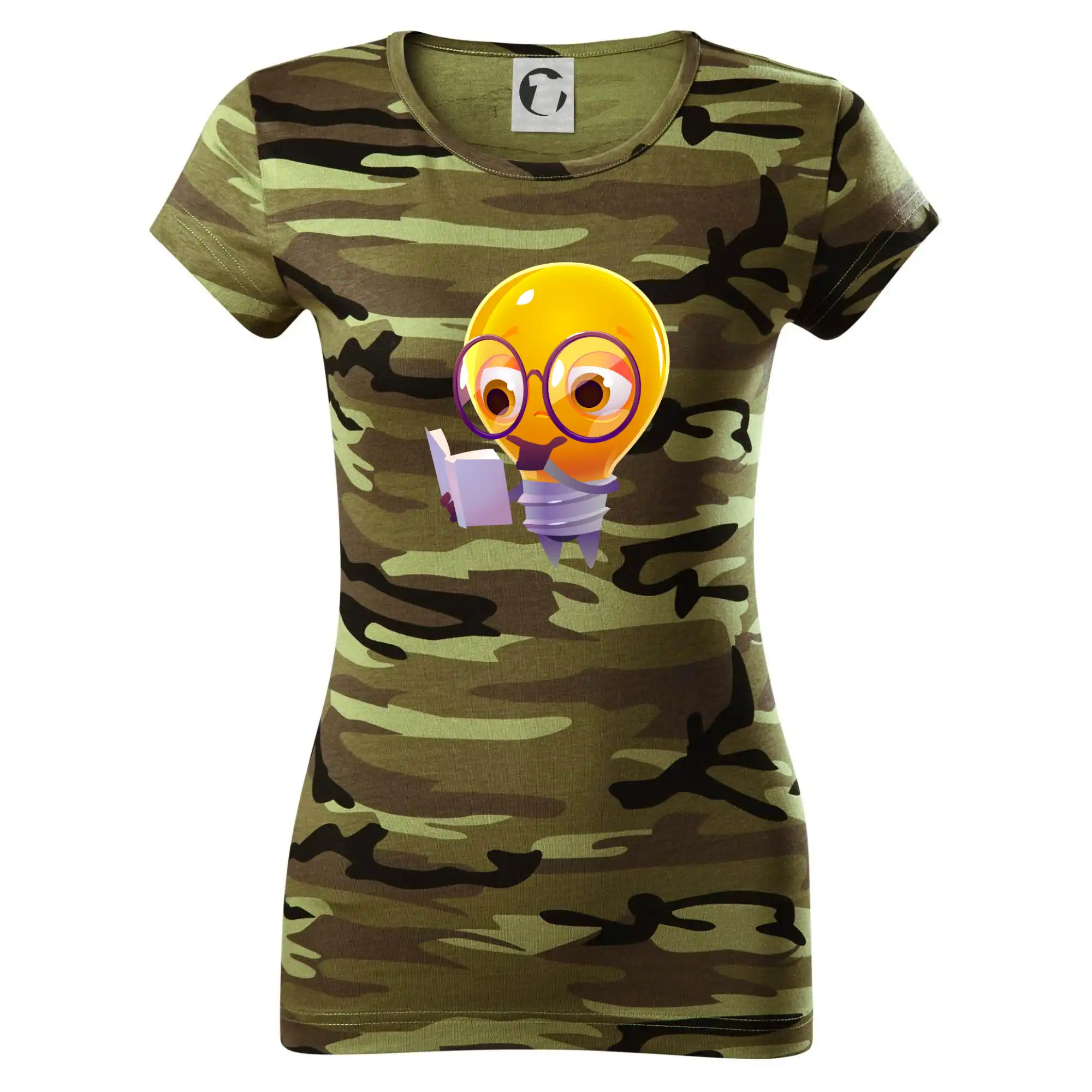 Žárovka přemýšlí nad knihou