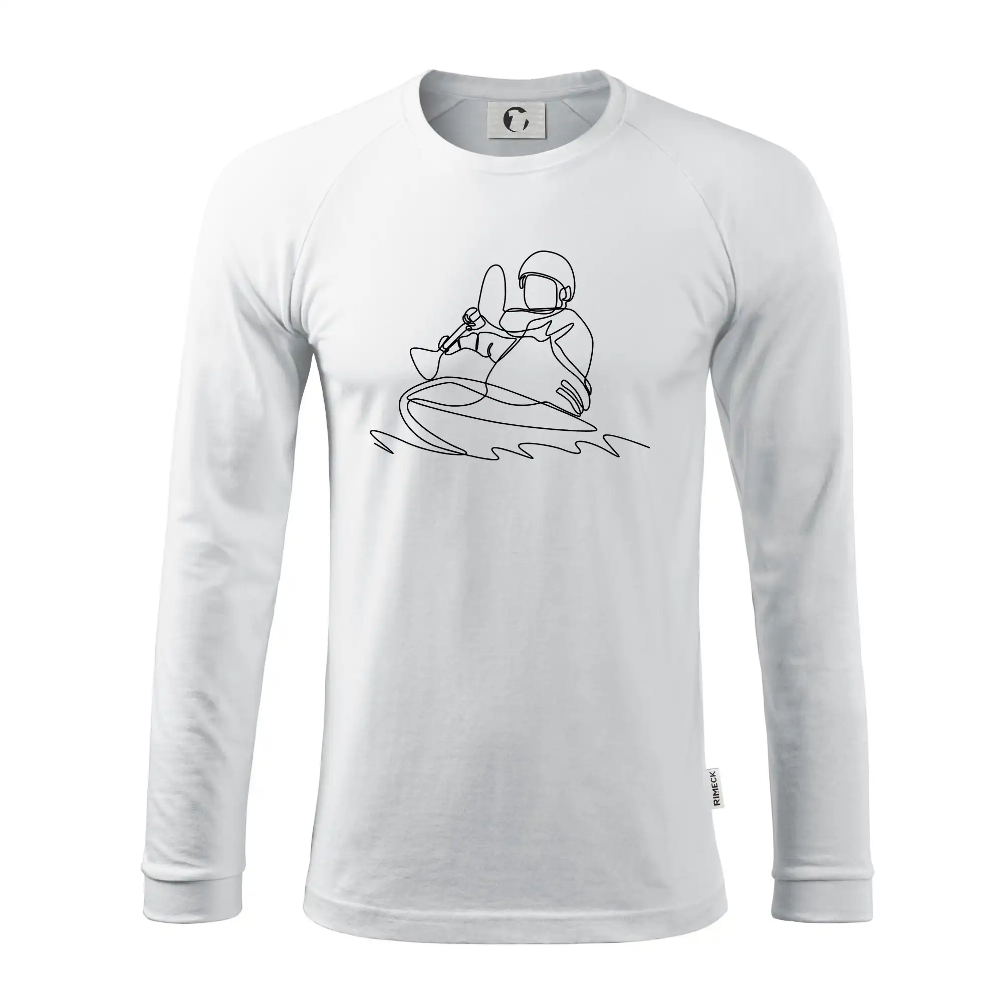 Kajak na vodě jedním tahem