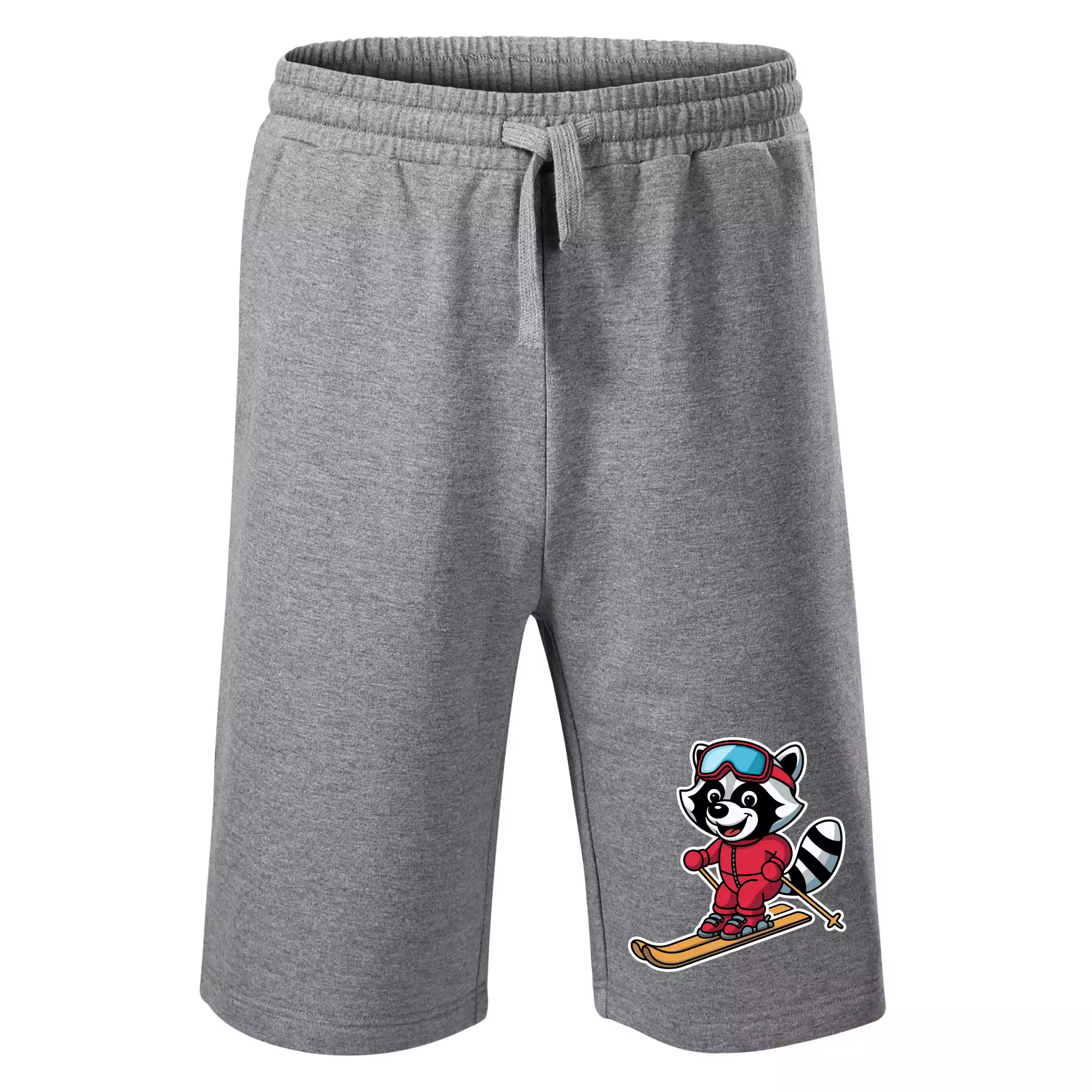 Mýval na lyžích - kreslený