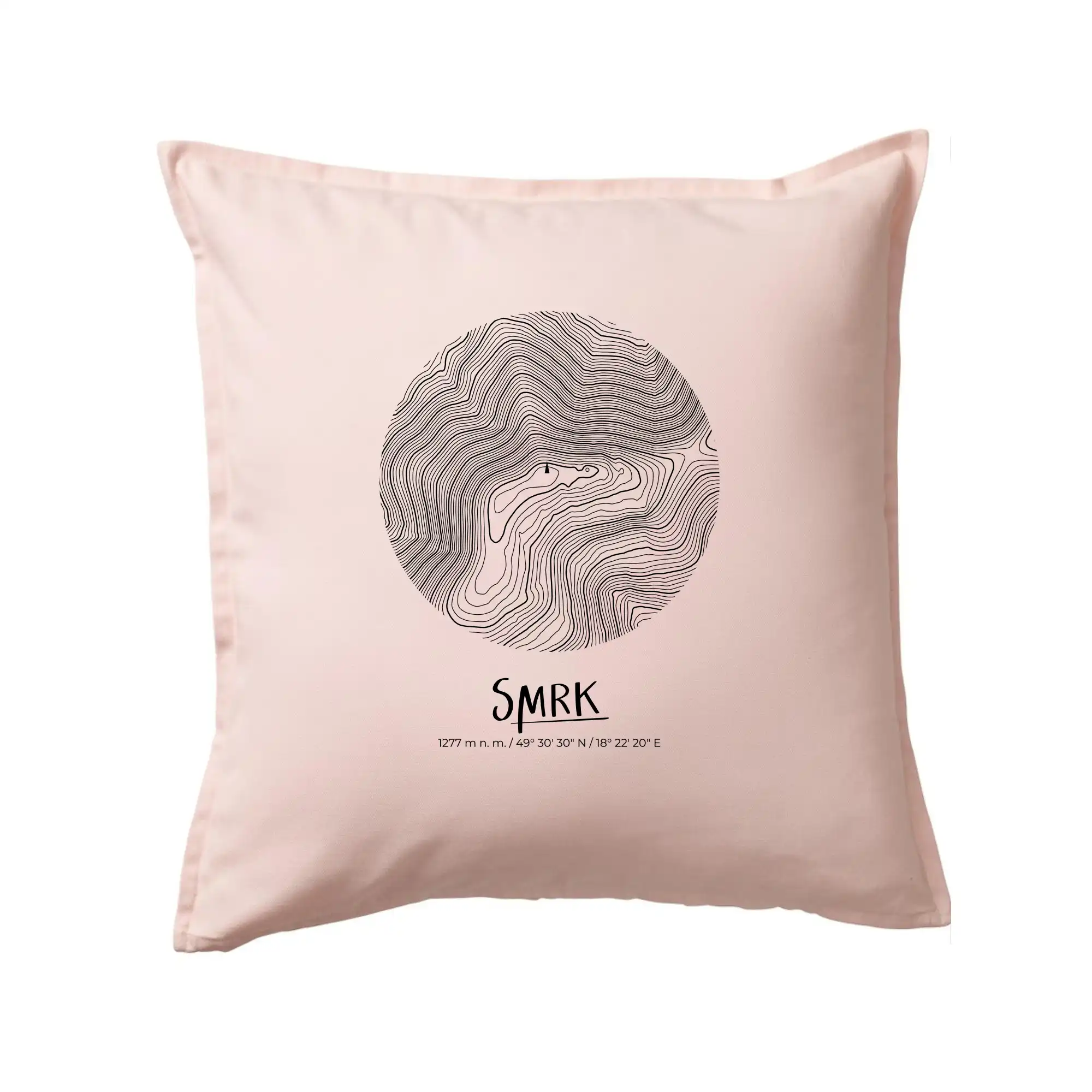Smrk - vrstevnice v kruhu