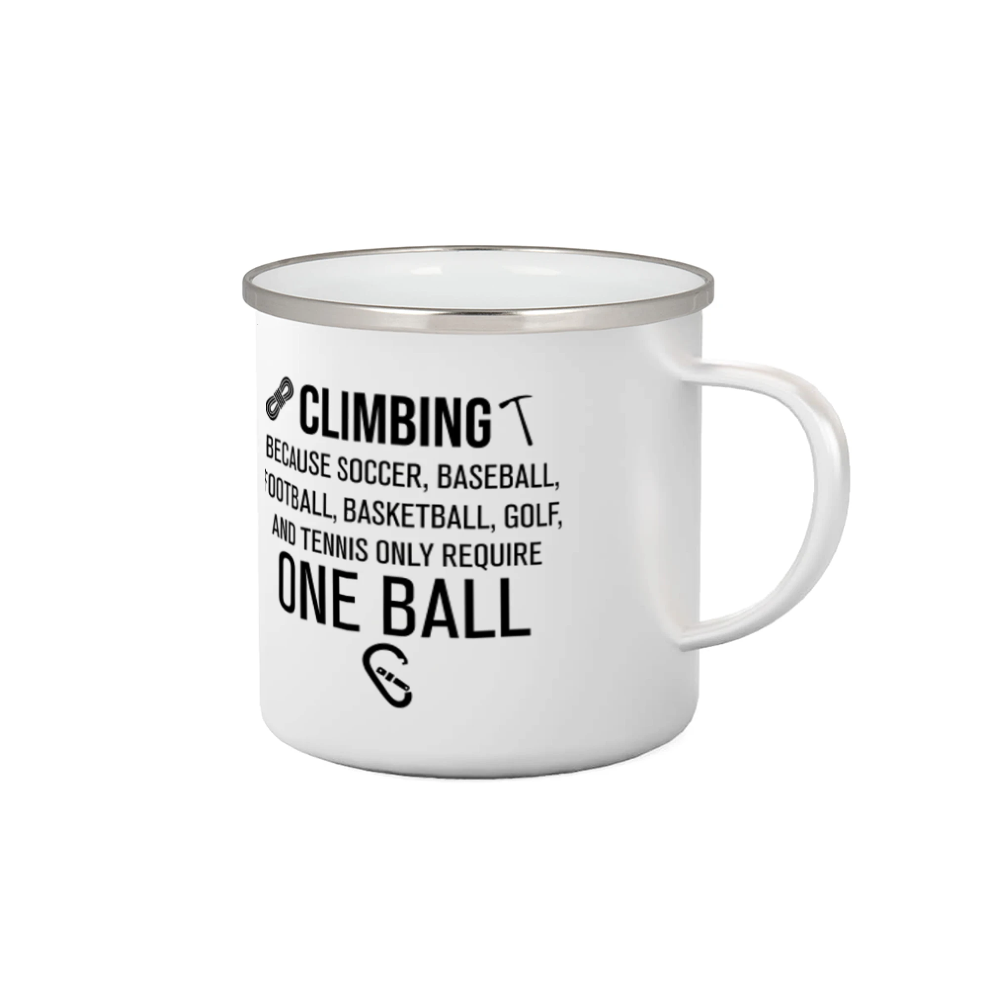 Climbing beacause one ball