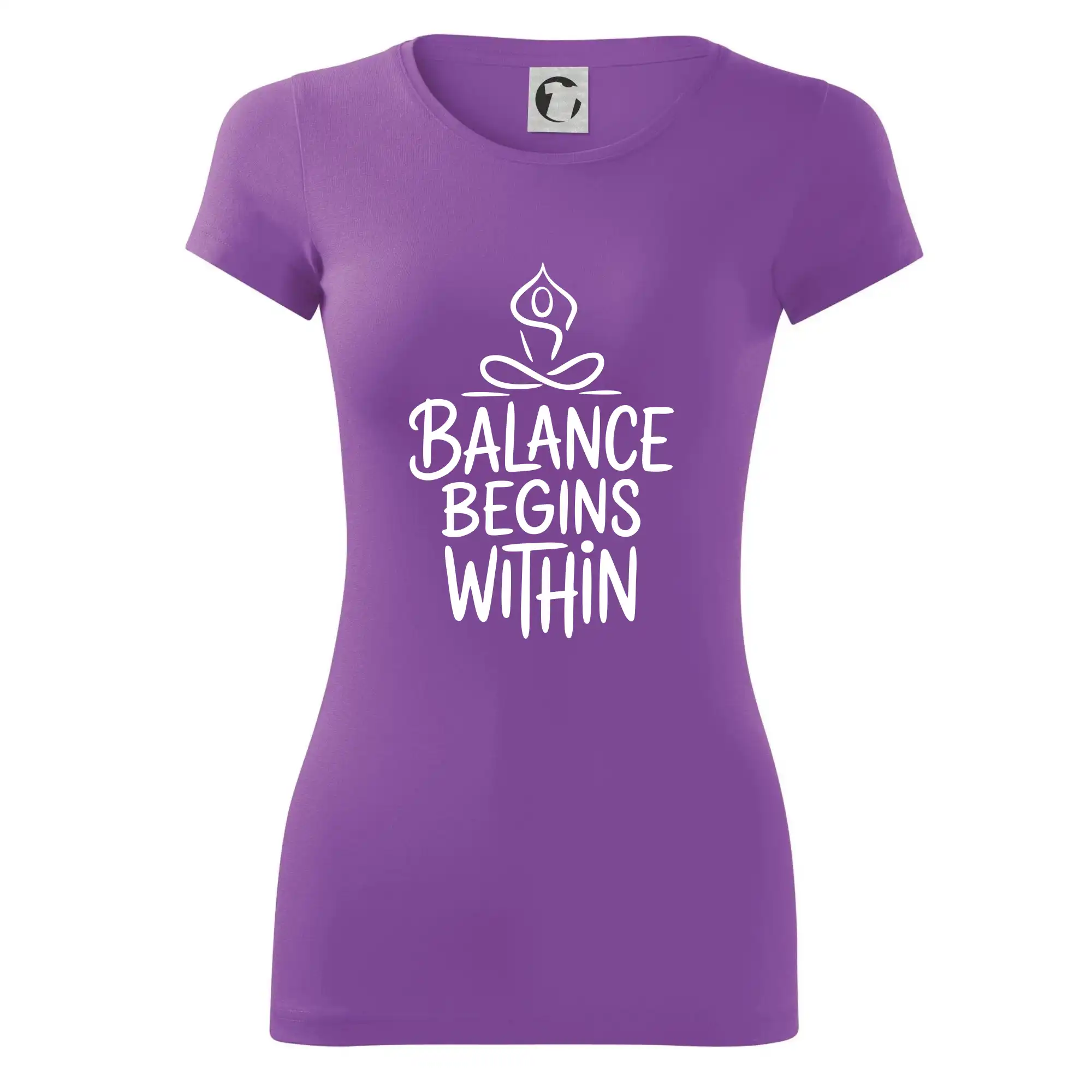 Balance begins within nápis