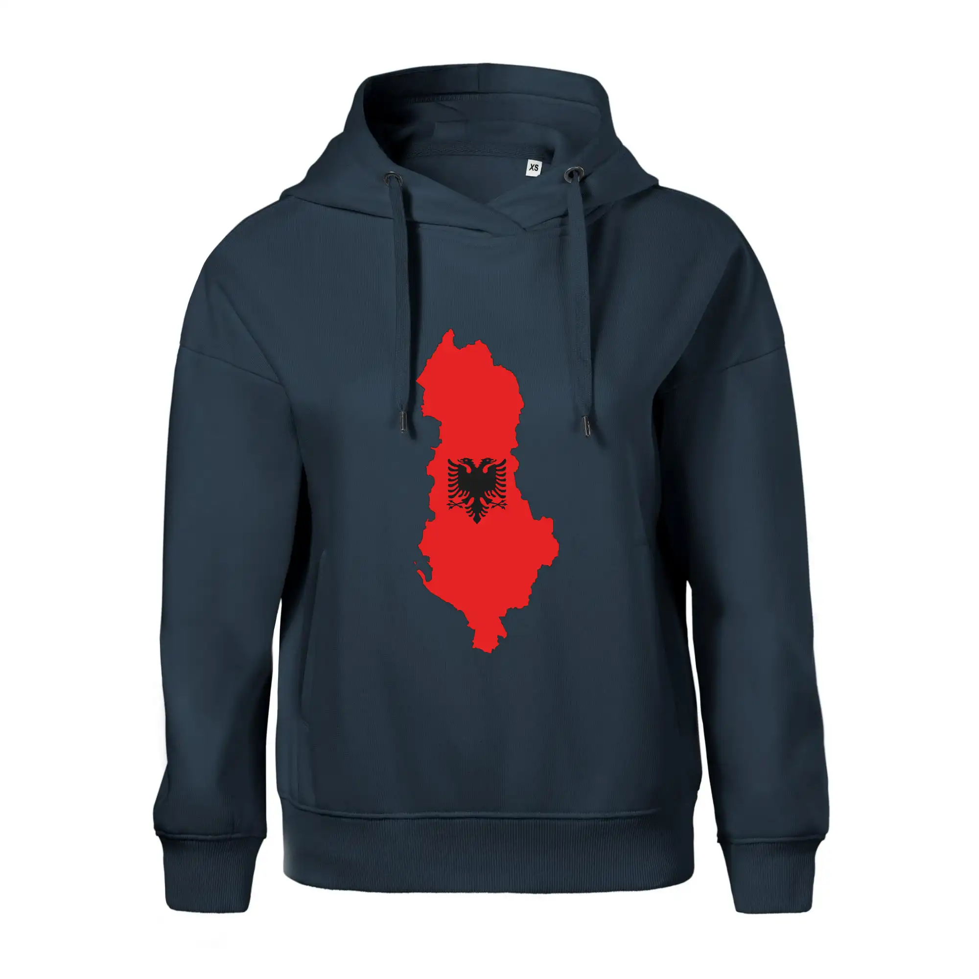 Albánie mapa a znak