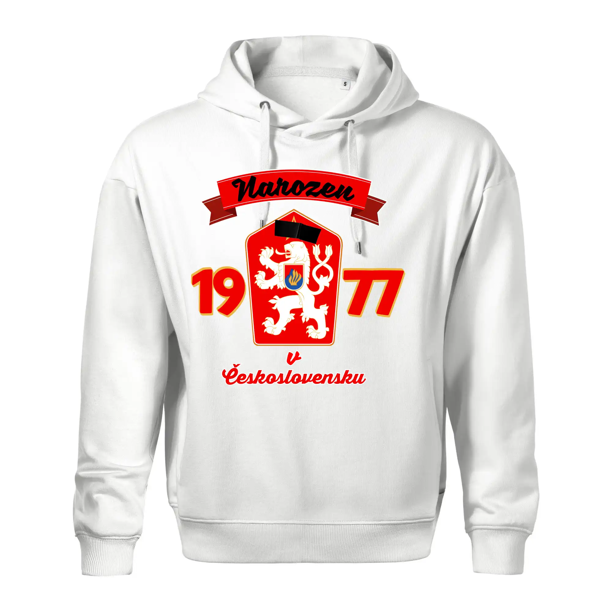 Narozen v Československu - Přelepený znak 1977