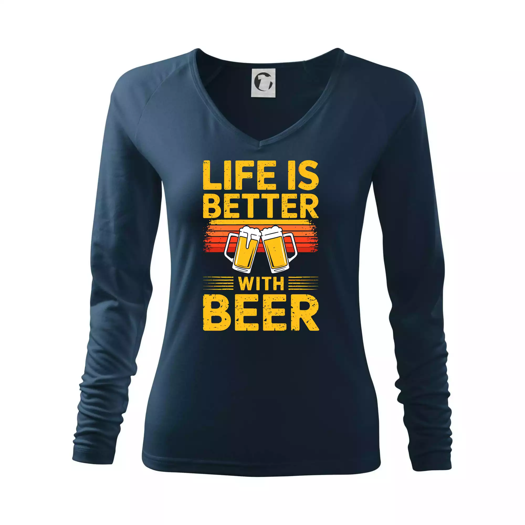 Life is better with beer - oranžové