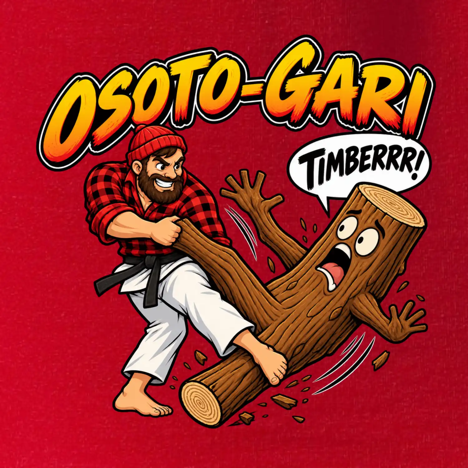 Osoto gari timber judo