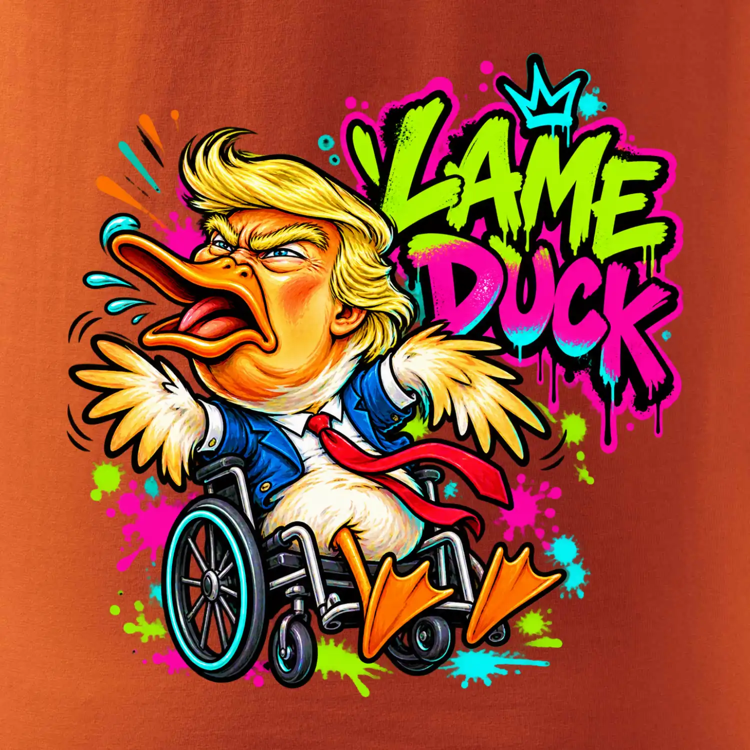 Trump lame duck graffiti