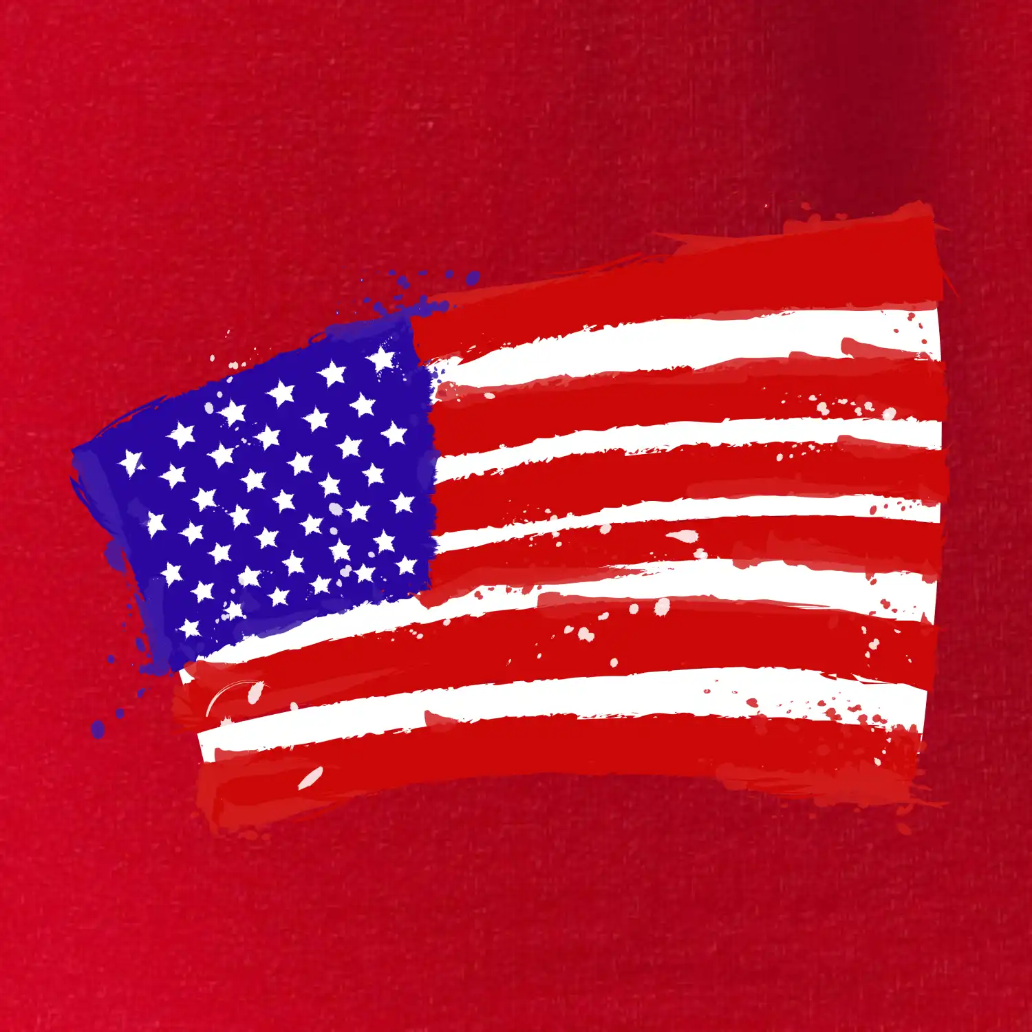 Americká vlajka ohnutá