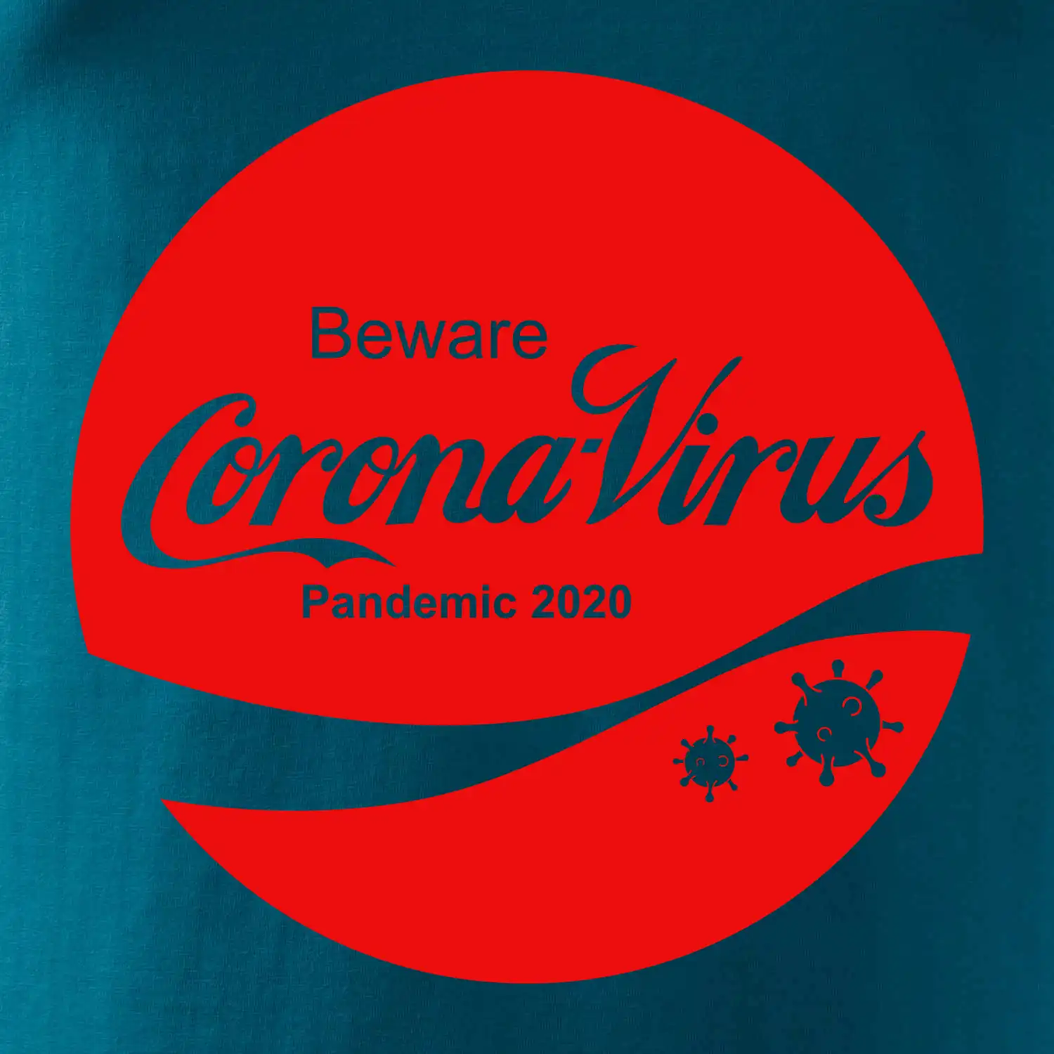 Corona virus pandemic logo