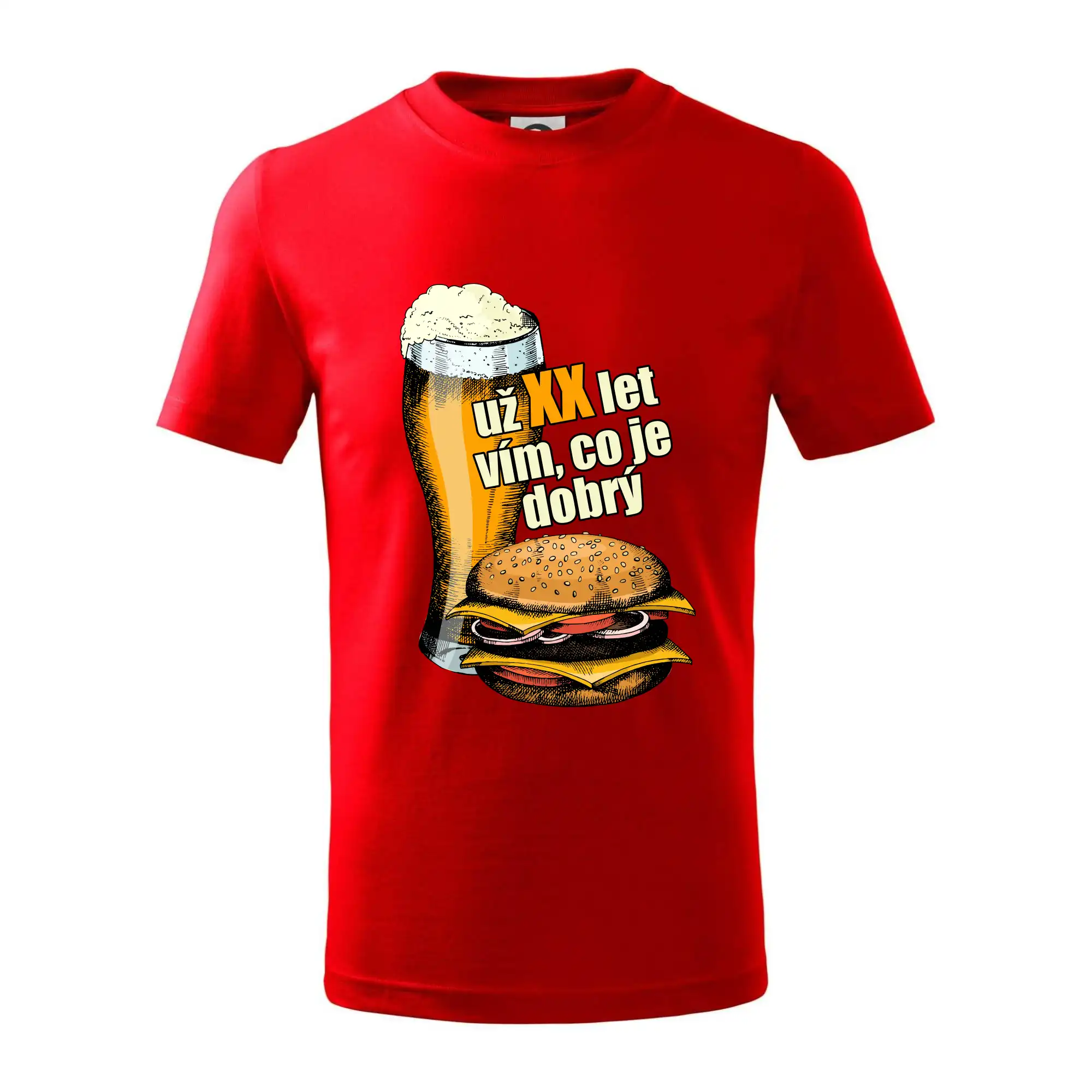Pivo a burger vím co je dobrý