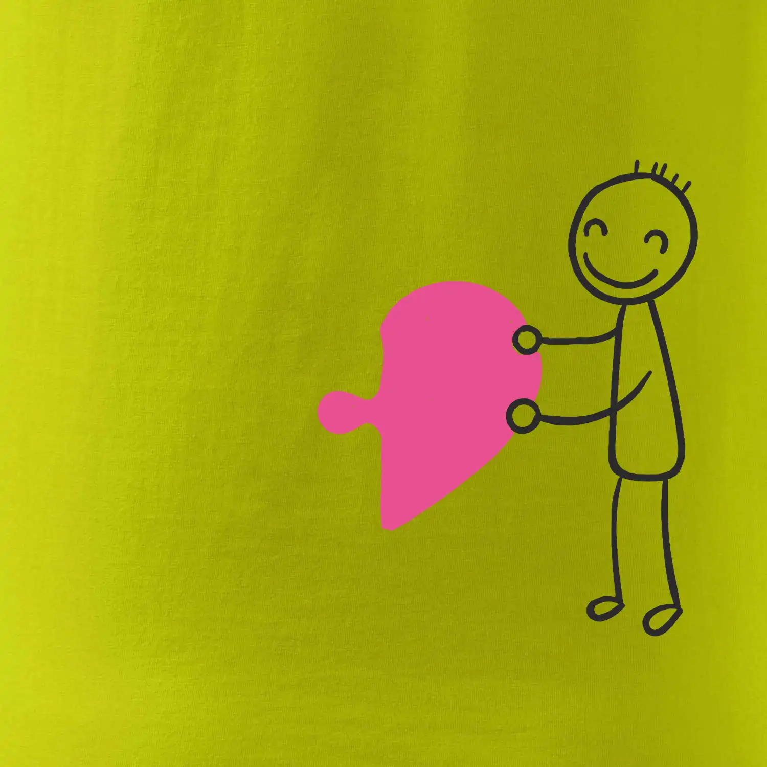 Párová trička puzzle postavička