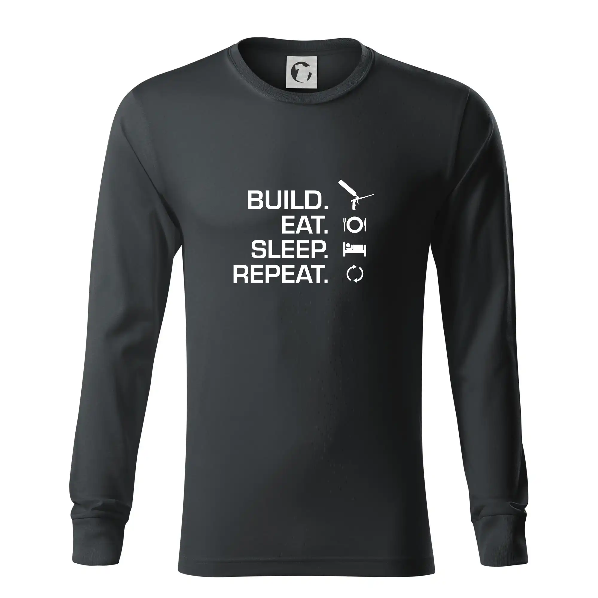 Build eat sleep repeat - montážní pěna