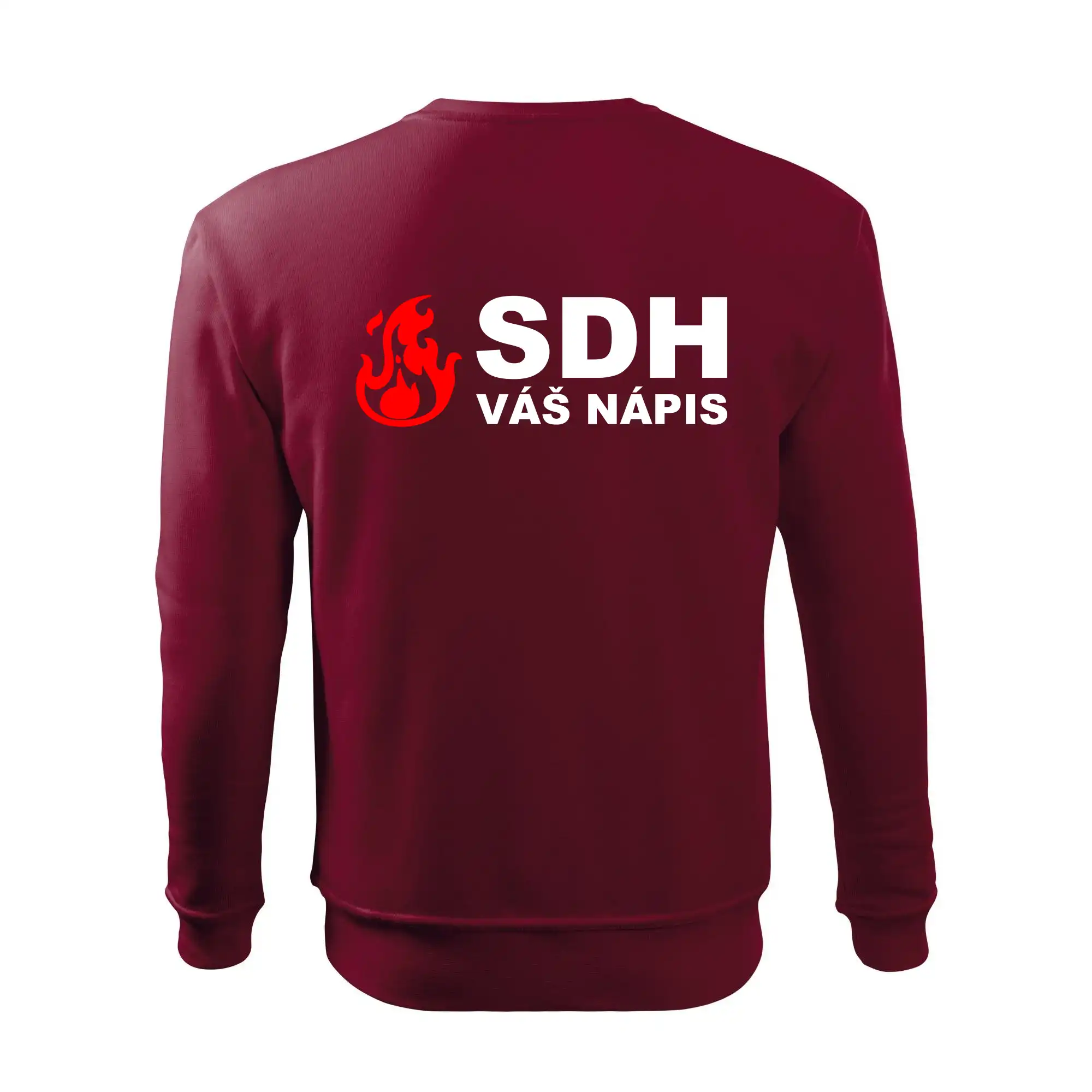 SDH nápis (oheň, název sboru - vlastní nápis)