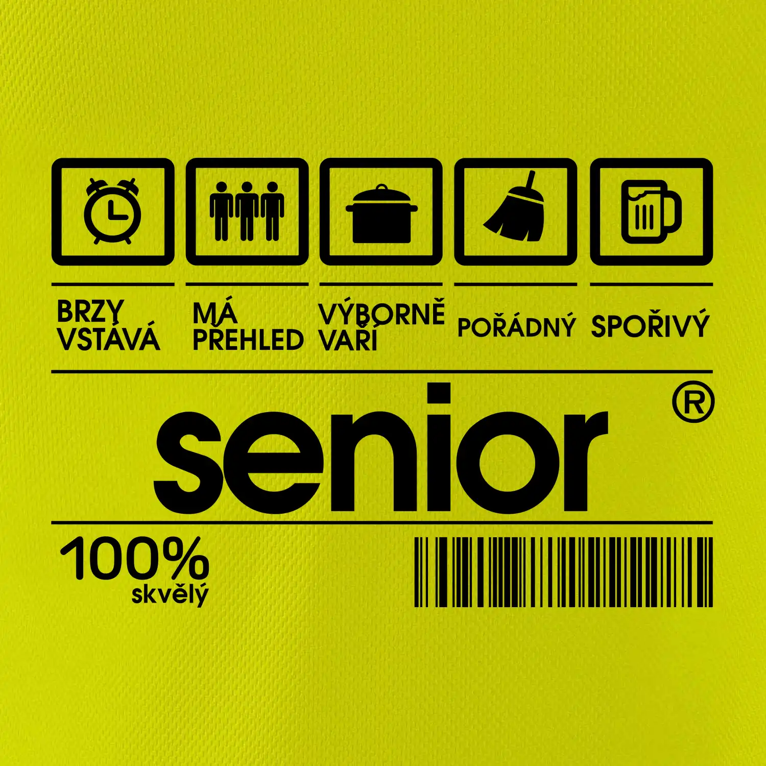 Čárový kód senior