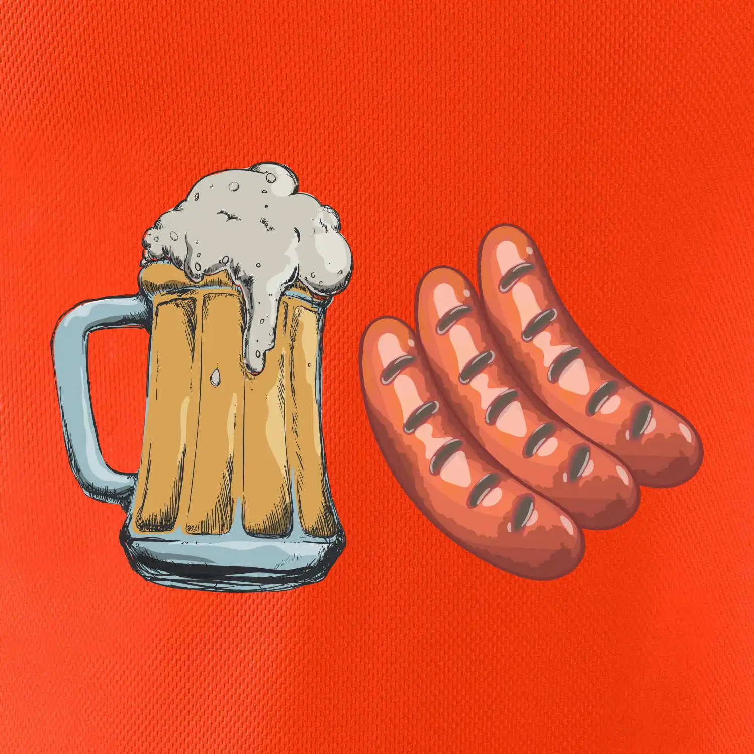 Pivo a klobása
