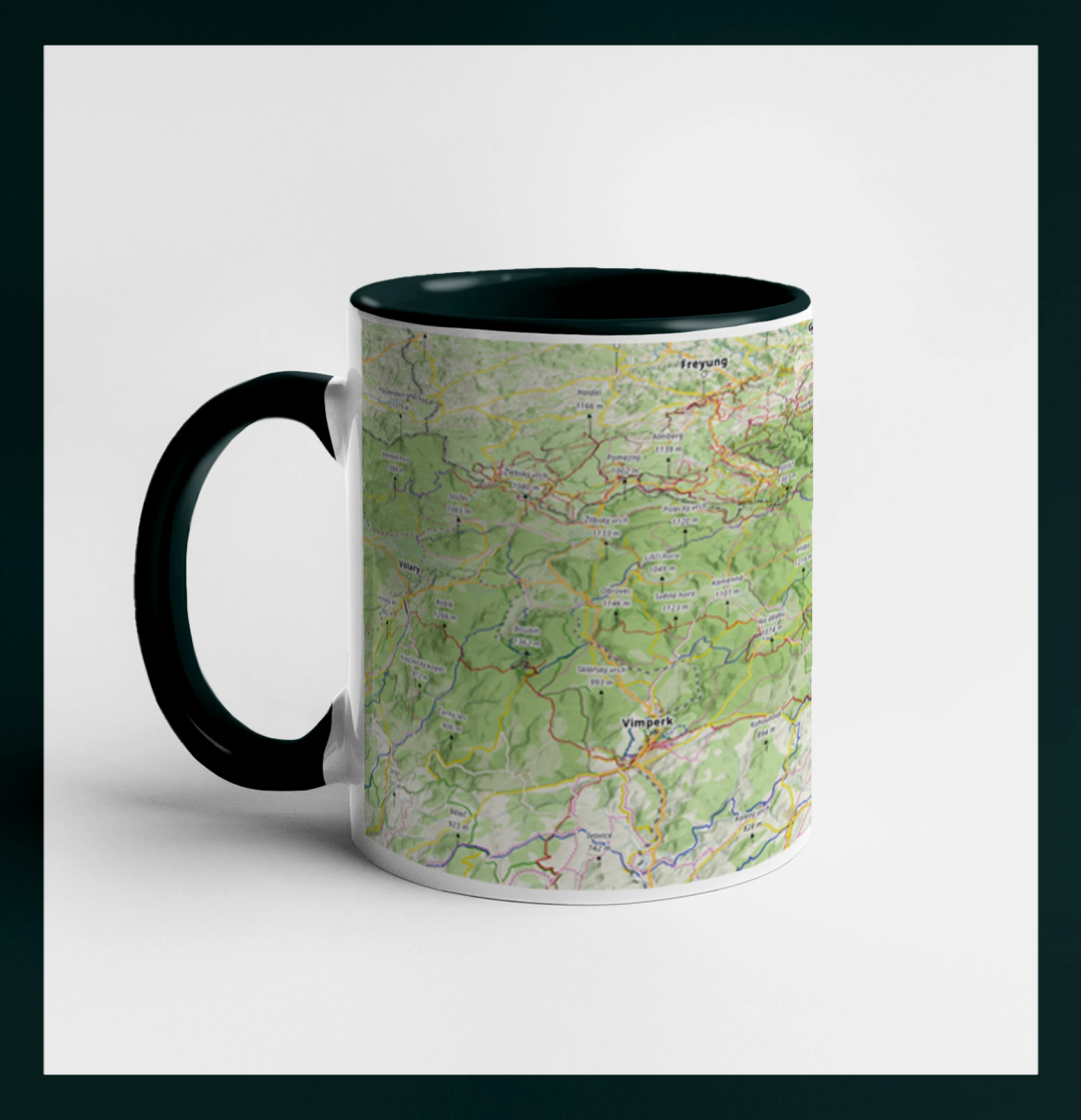 Hrnek - Šumava mapa
